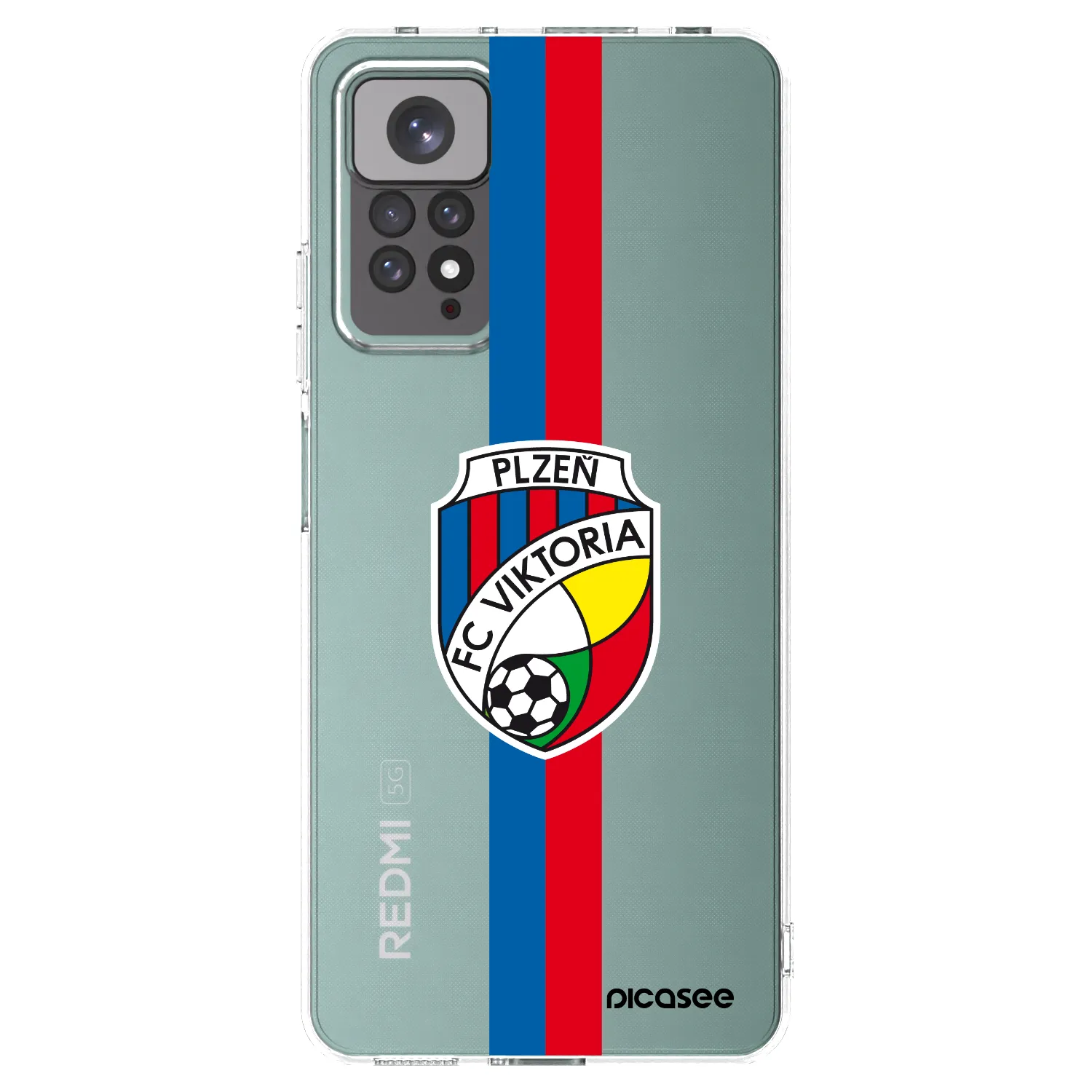 Picasee silikonový průhledný obal pro Xiaomi Redmi Note 11 - FC Viktoria Plzeň H