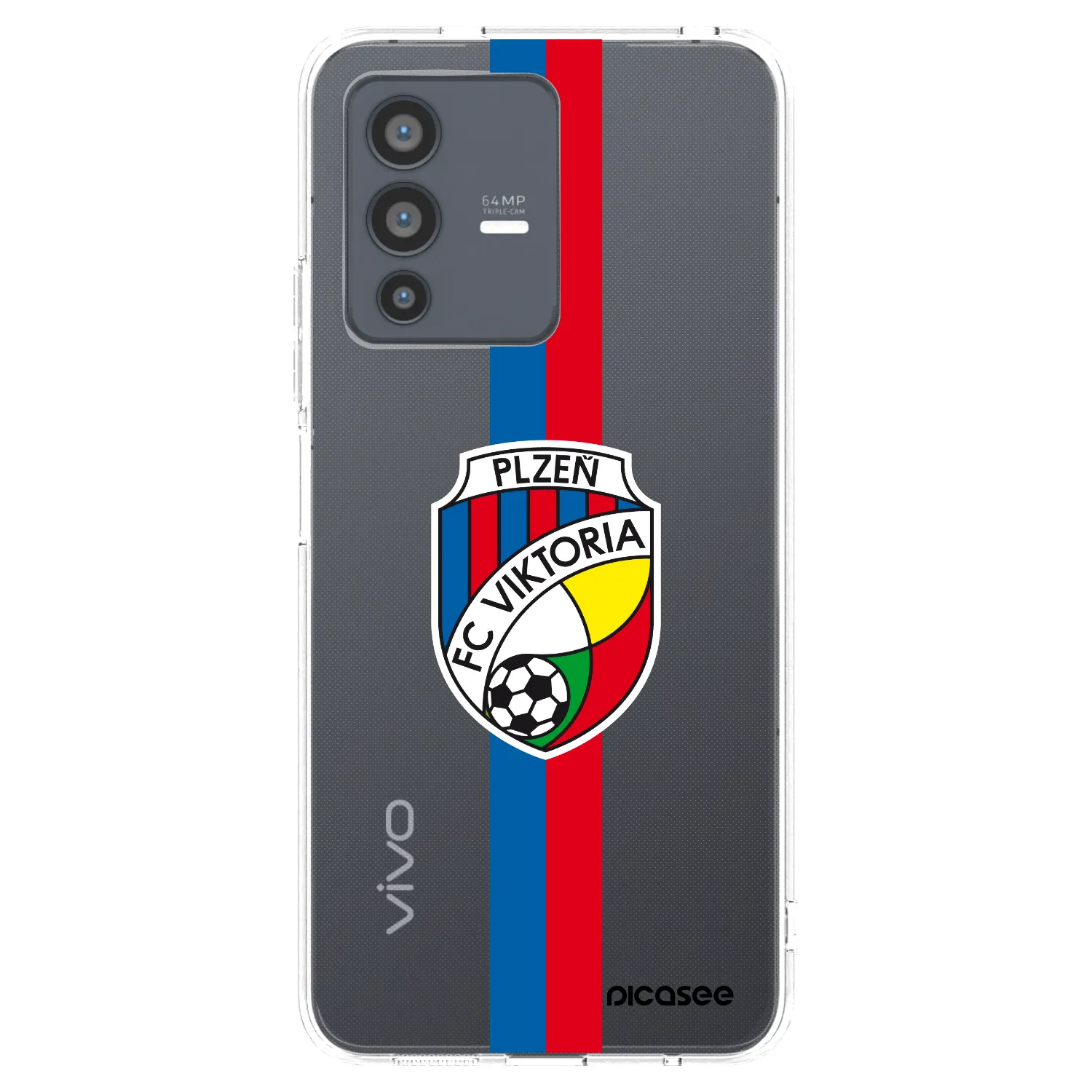 Picasee silikonový průhledný obal pro Vivo V23 5G - FC Viktoria Plzeň H