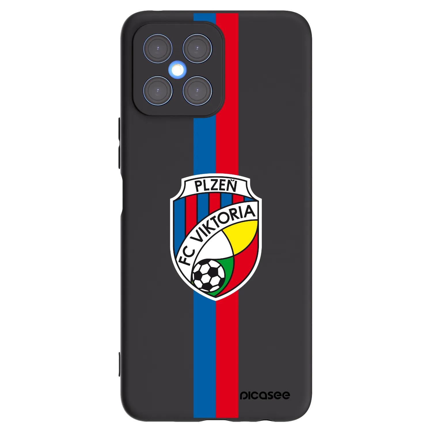 Picasee silikonový černý obal pro Honor X8 4G - FC Viktoria Plzeň H