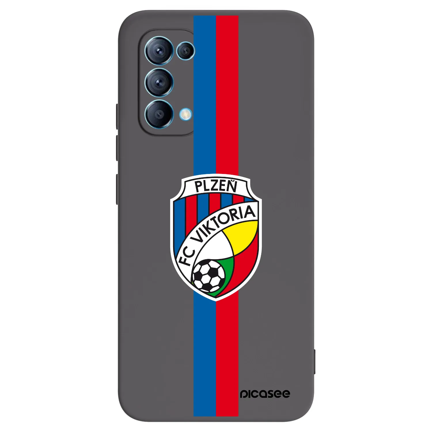 Picasee silikonový černý obal pro OPPO Reno 5 5G - FC Viktoria Plzeň H