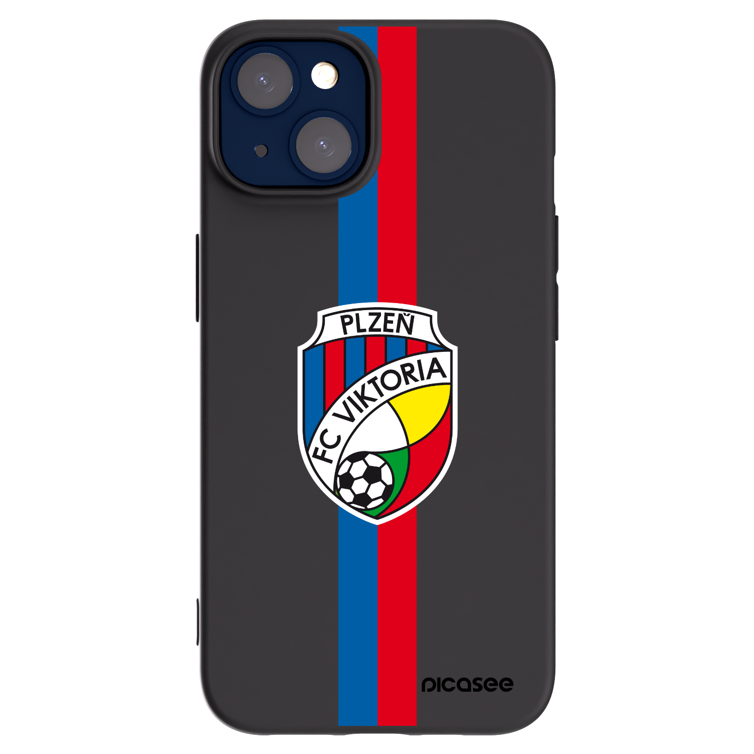 Picasee silikonový černý obal pro Apple iPhone 14 - FC Viktoria Plzeň H