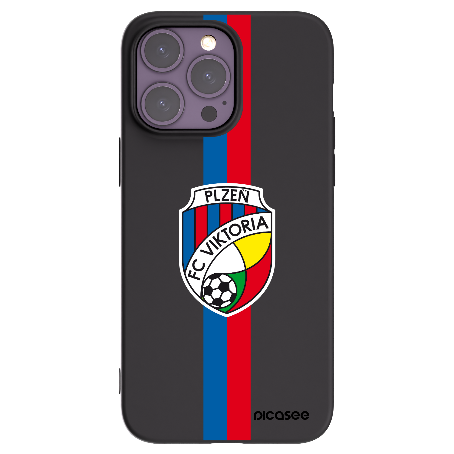 Picasee silikonový černý obal pro Apple iPhone 14 Pro Max - FC Viktoria Plzeň H