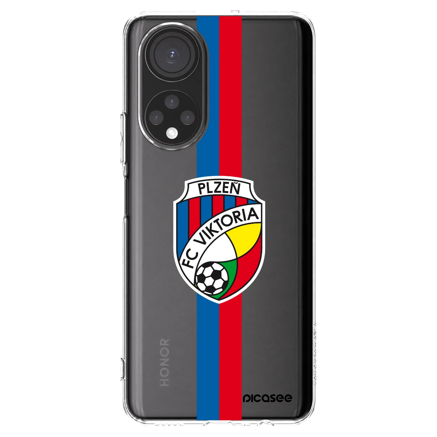 Picasee silikonový průhledný obal pro Honor X7 - FC Viktoria Plzeň H