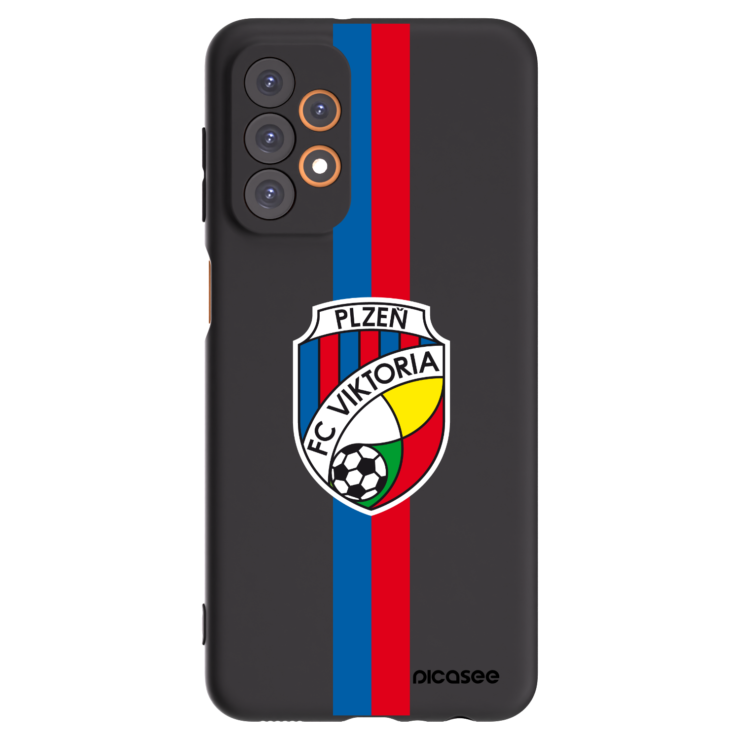 Picasee silikonový černý obal pro Samsung Galaxy A23 A236B 5G - FC Viktoria Plzeň H