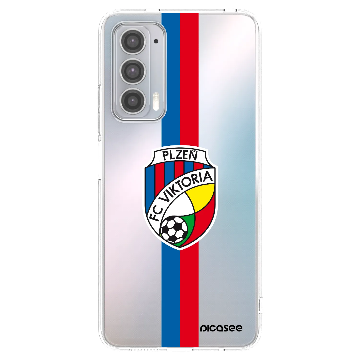 Picasee silikonový průhledný obal pro Motorola Edge 20 - FC Viktoria Plzeň H