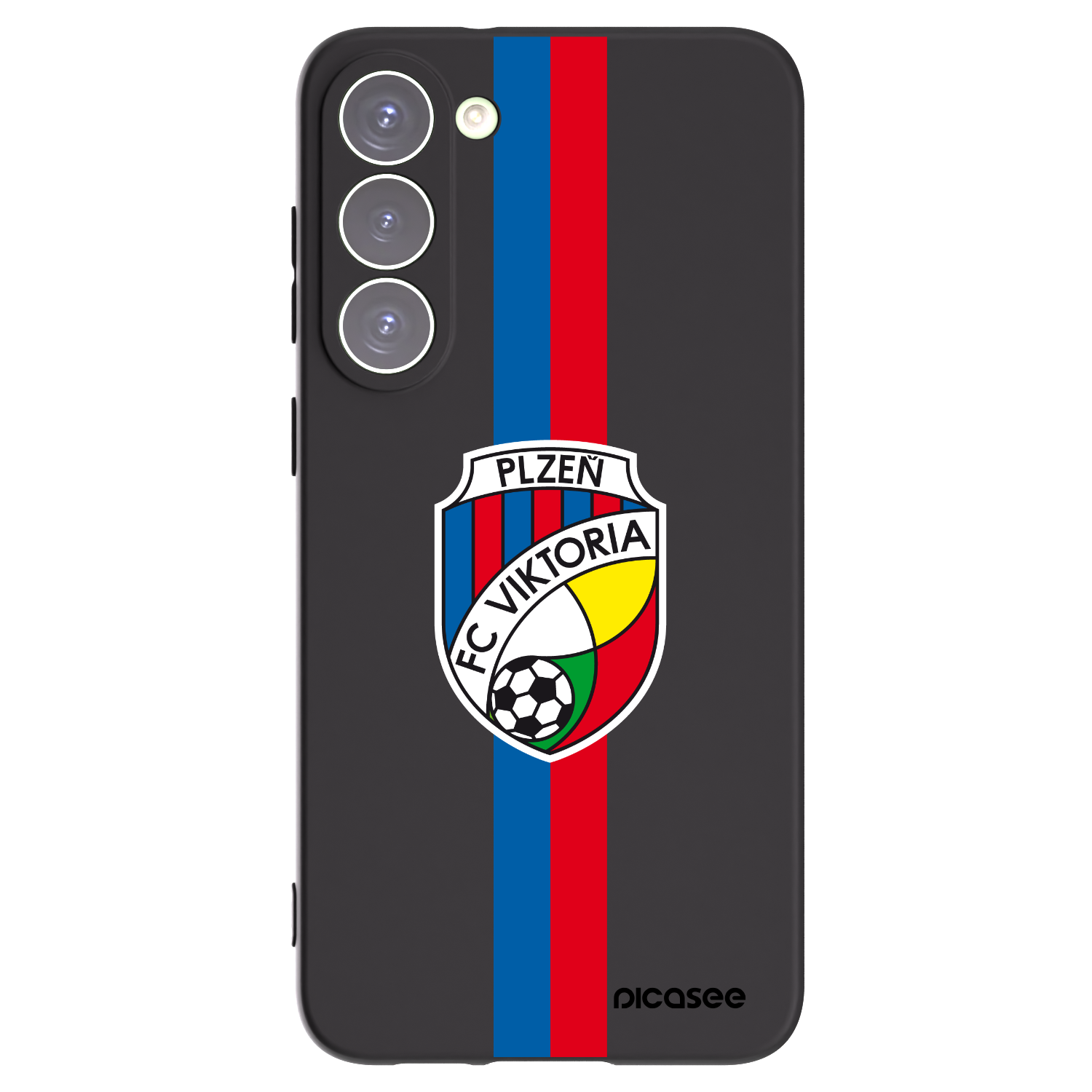 Picasee silikonový černý obal pro Samsung Galaxy S23+ 5G - FC Viktoria Plzeň H