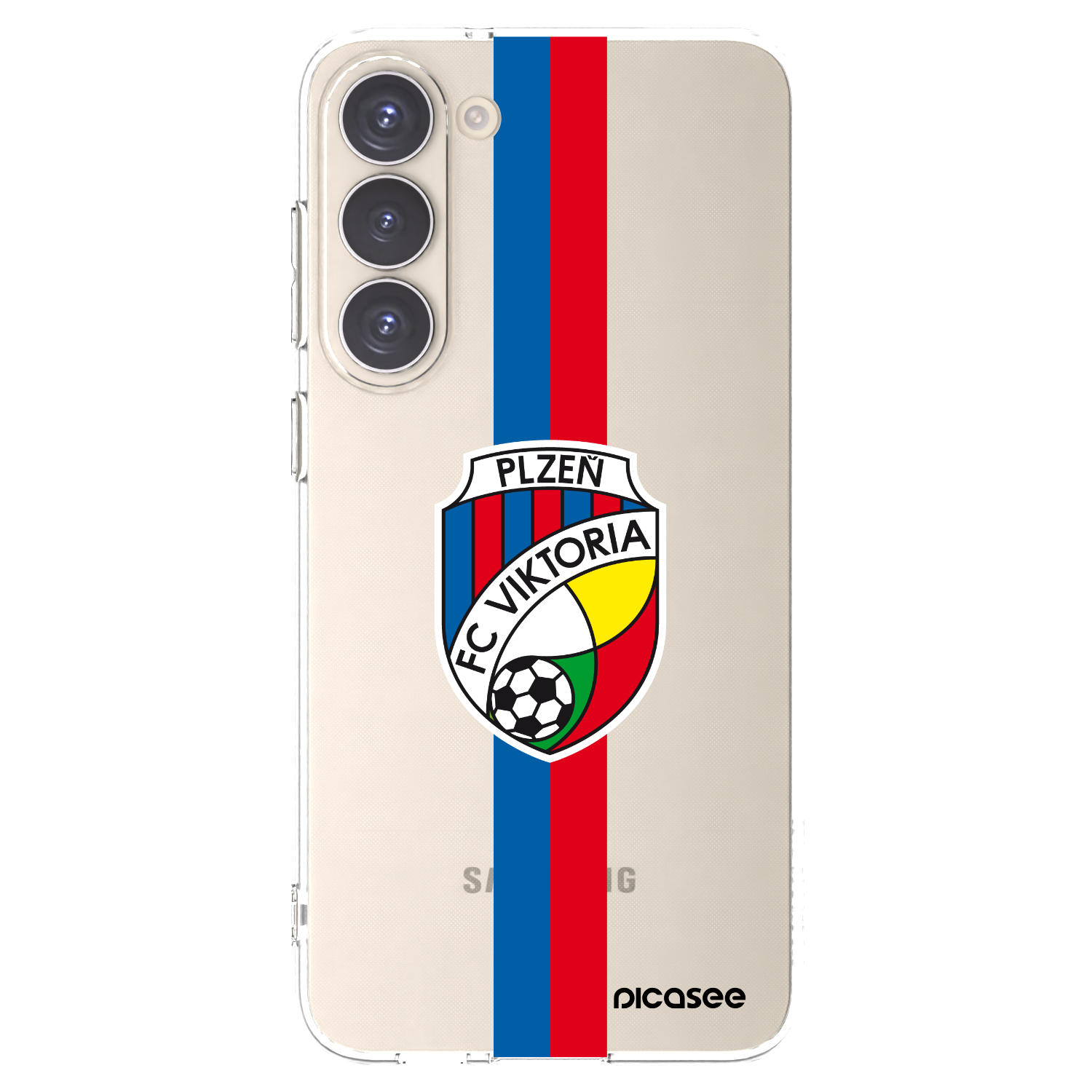 Picasee silikonový průhledný obal pro Samsung Galaxy S23+ 5G - FC Viktoria Plzeň H