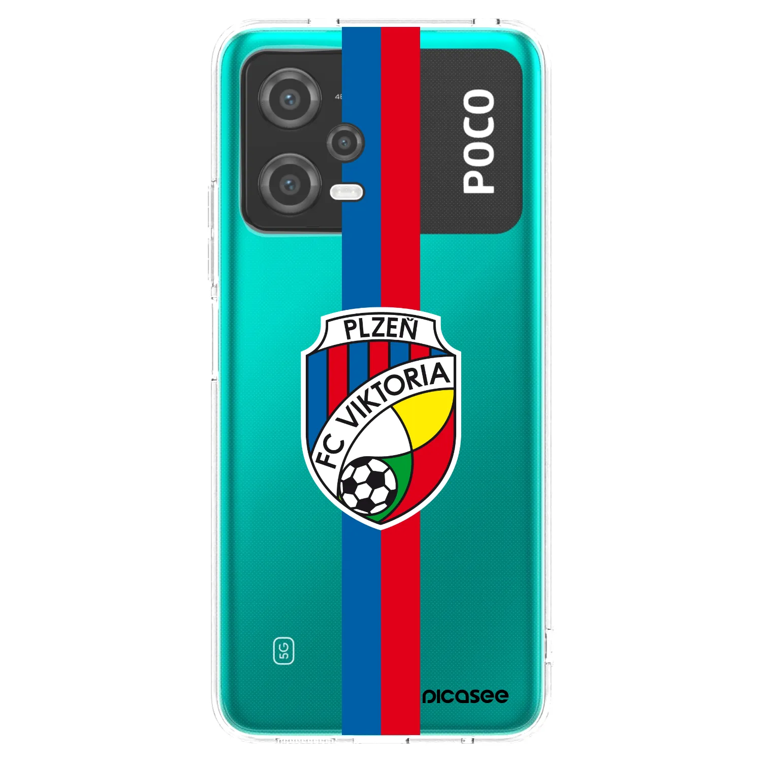 Picasee silikonový průhledný obal pro Xiaomi Poco X5 - FC Viktoria Plzeň H