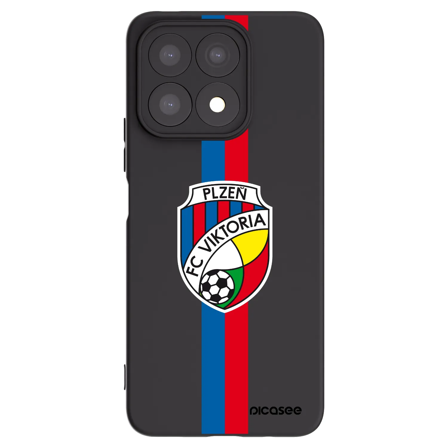 Picasee silikonový černý obal pro Honor X8a - FC Viktoria Plzeň H