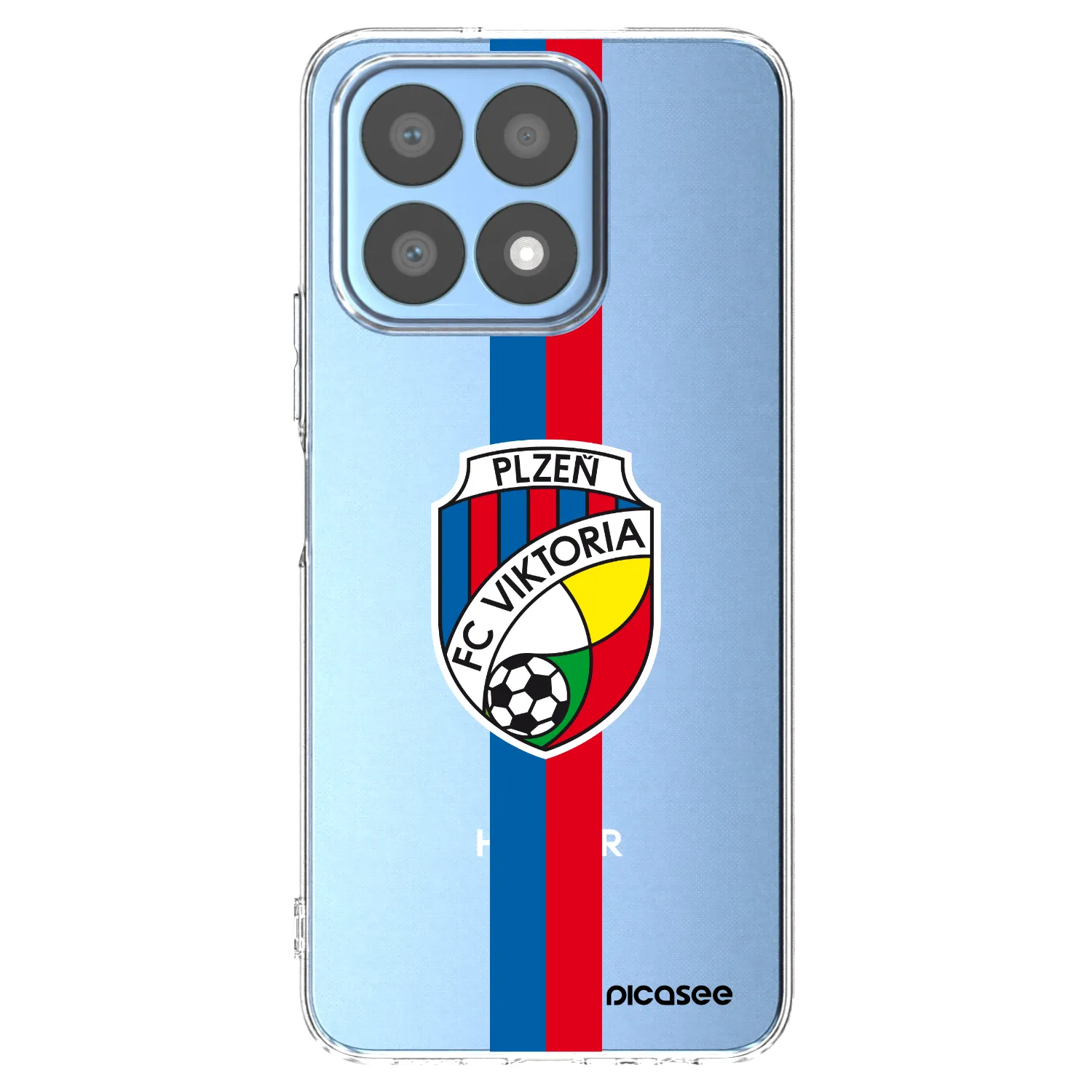 Picasee silikonový průhledný obal pro Honor X8a - FC Viktoria Plzeň H