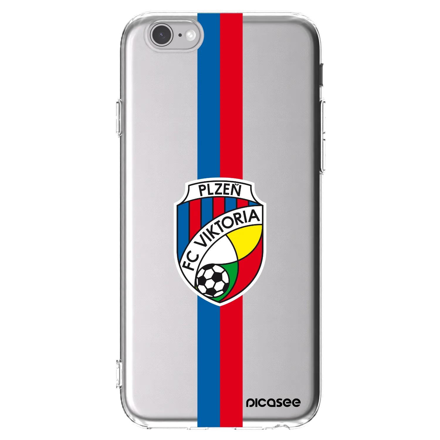 Picasee silikonový průhledný obal pro Apple iPhone 6/6S - FC Viktoria Plzeň H