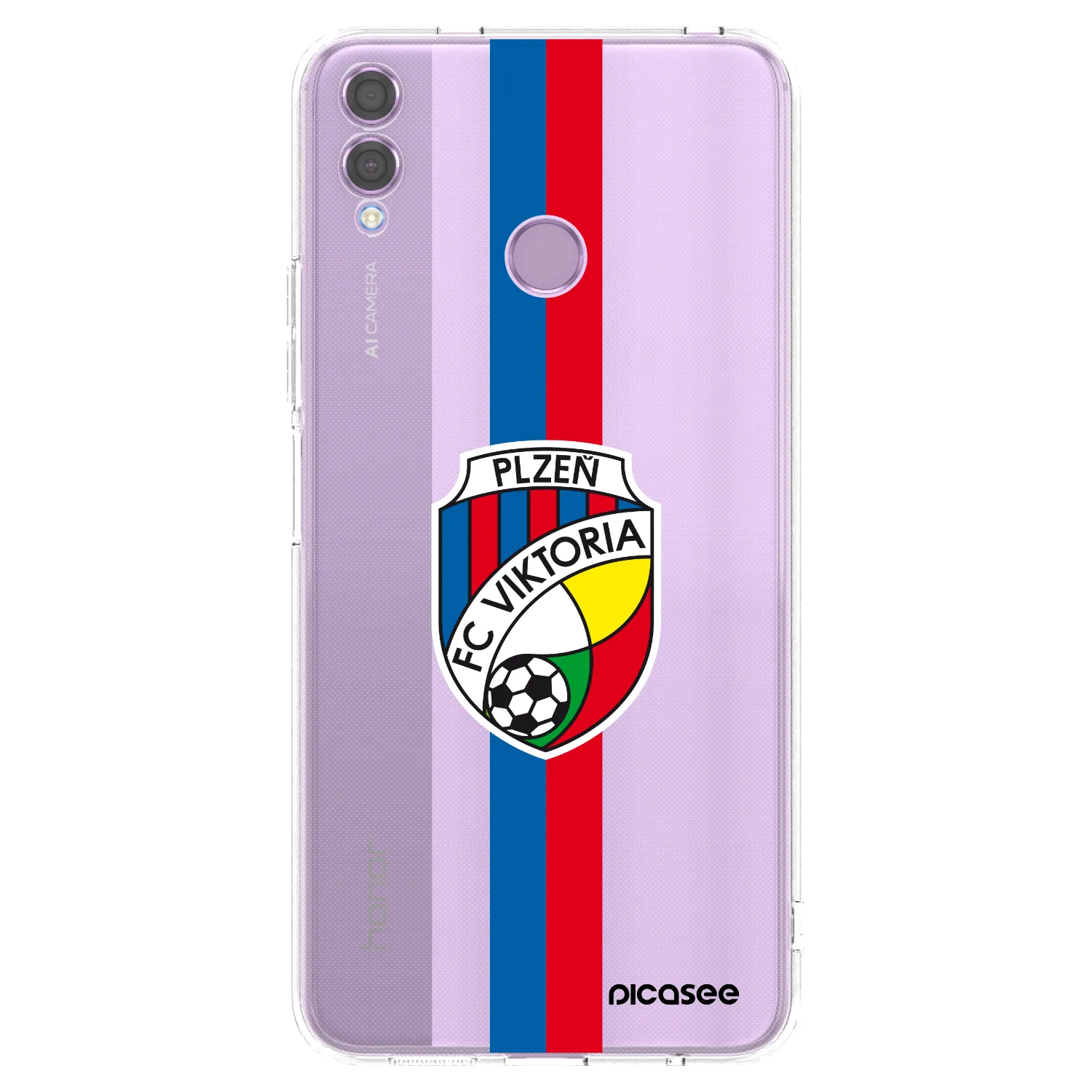 Picasee silikonový průhledný obal pro Honor 8X - FC Viktoria Plzeň H
