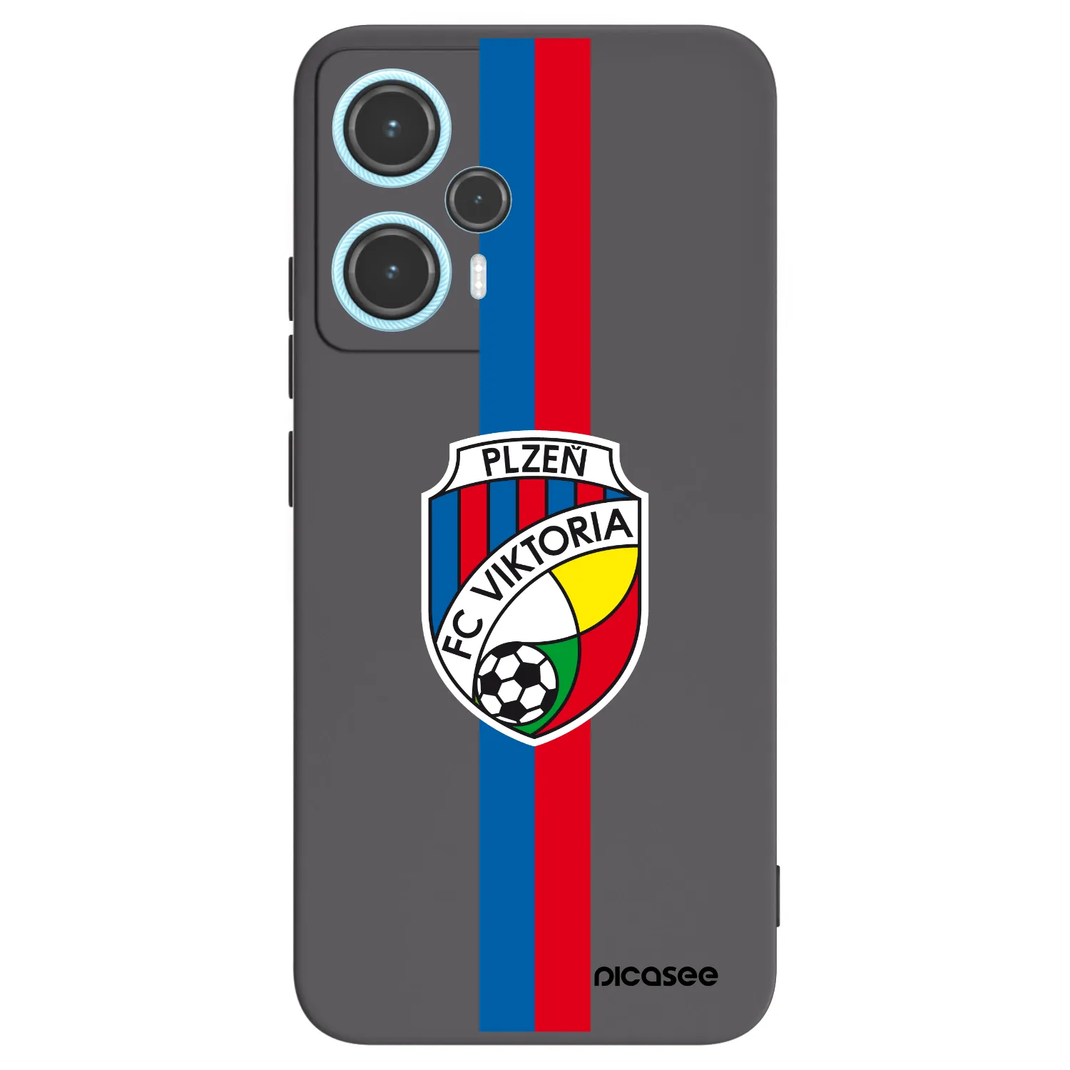 Picasee silikonový černý obal pro Xiaomi Poco F5 - FC Viktoria Plzeň H