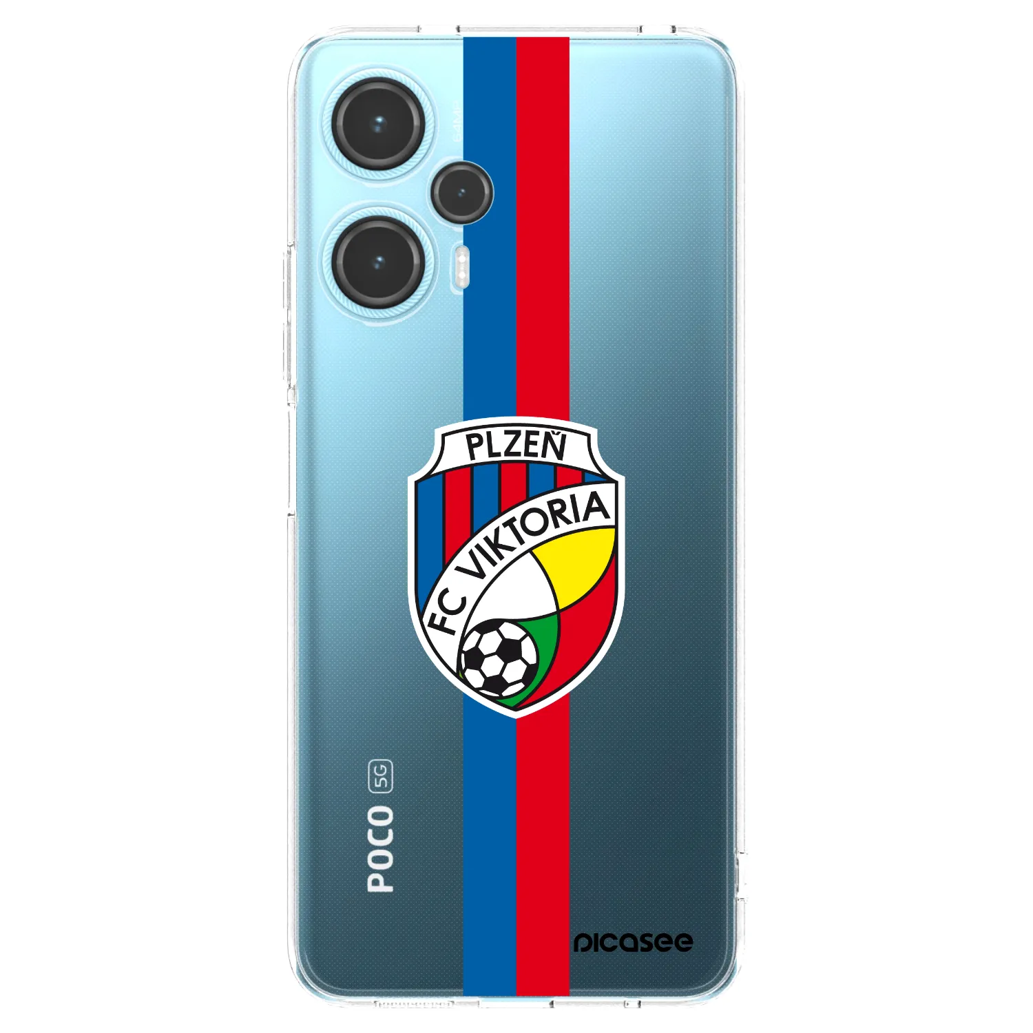 Picasee silikonový průhledný obal pro Xiaomi Poco F5 - FC Viktoria Plzeň H