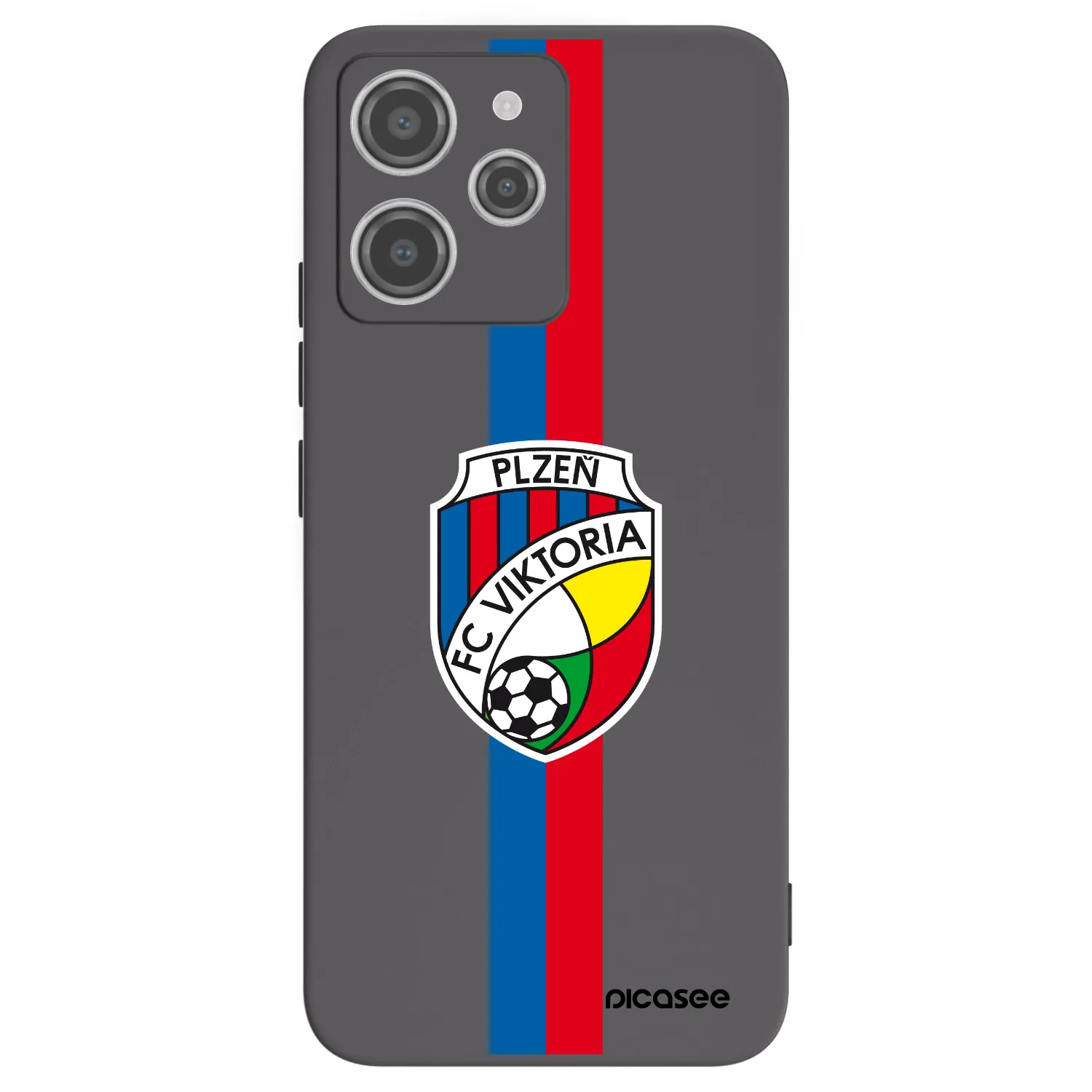 Picasee silikonový černý obal pro Xiaomi Redmi 12 4G - FC Viktoria Plzeň H