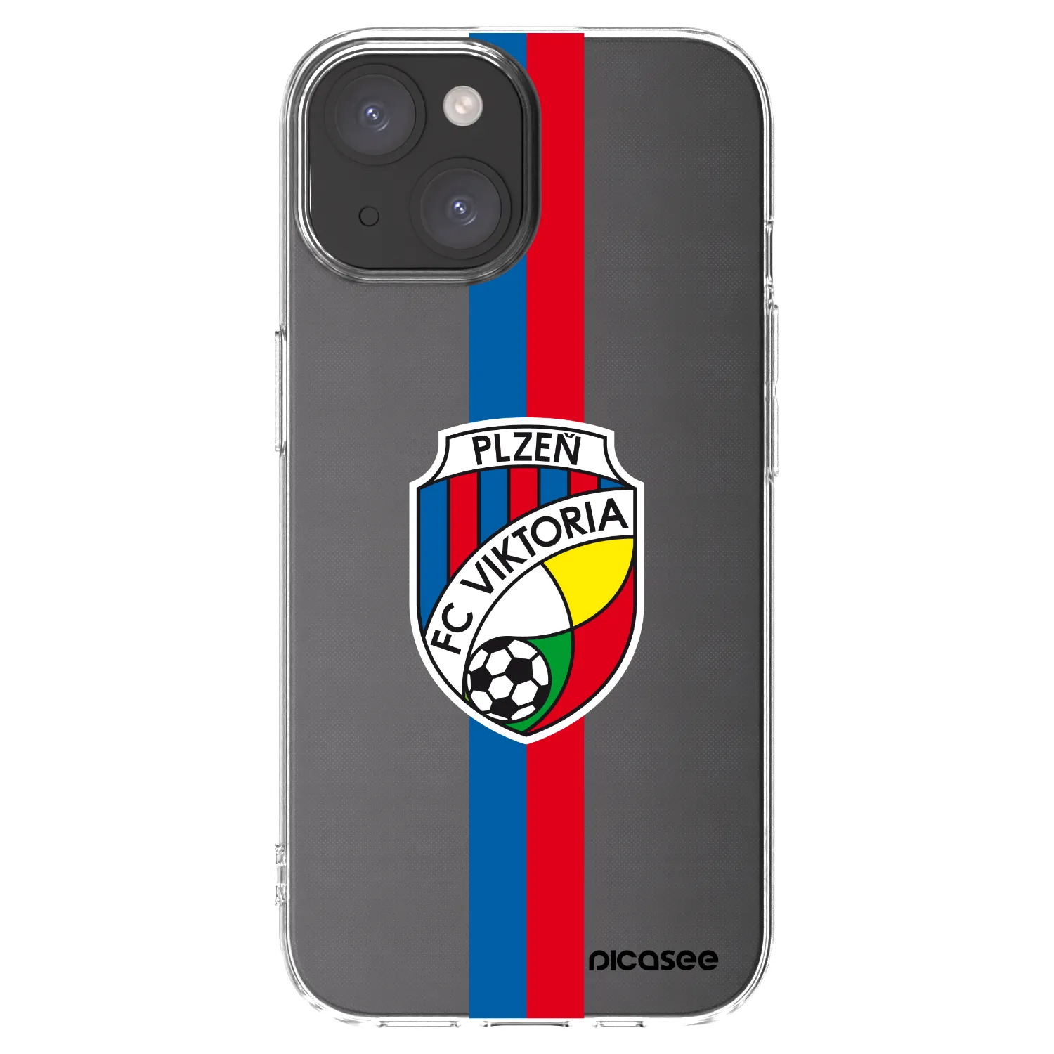 Picasee silikonový průhledný obal pro Apple iPhone 15 - FC Viktoria Plzeň H