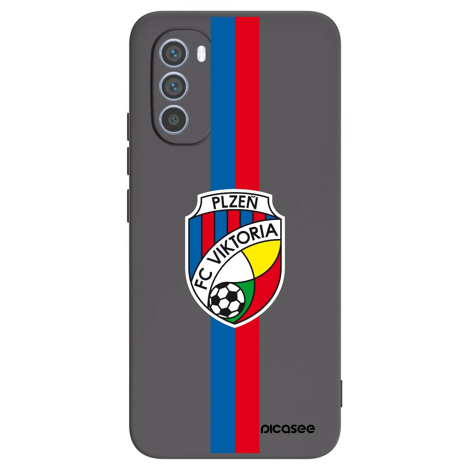 Picasee silikonový černý obal pro Motorola Moto G62 - FC Viktoria Plzeň H