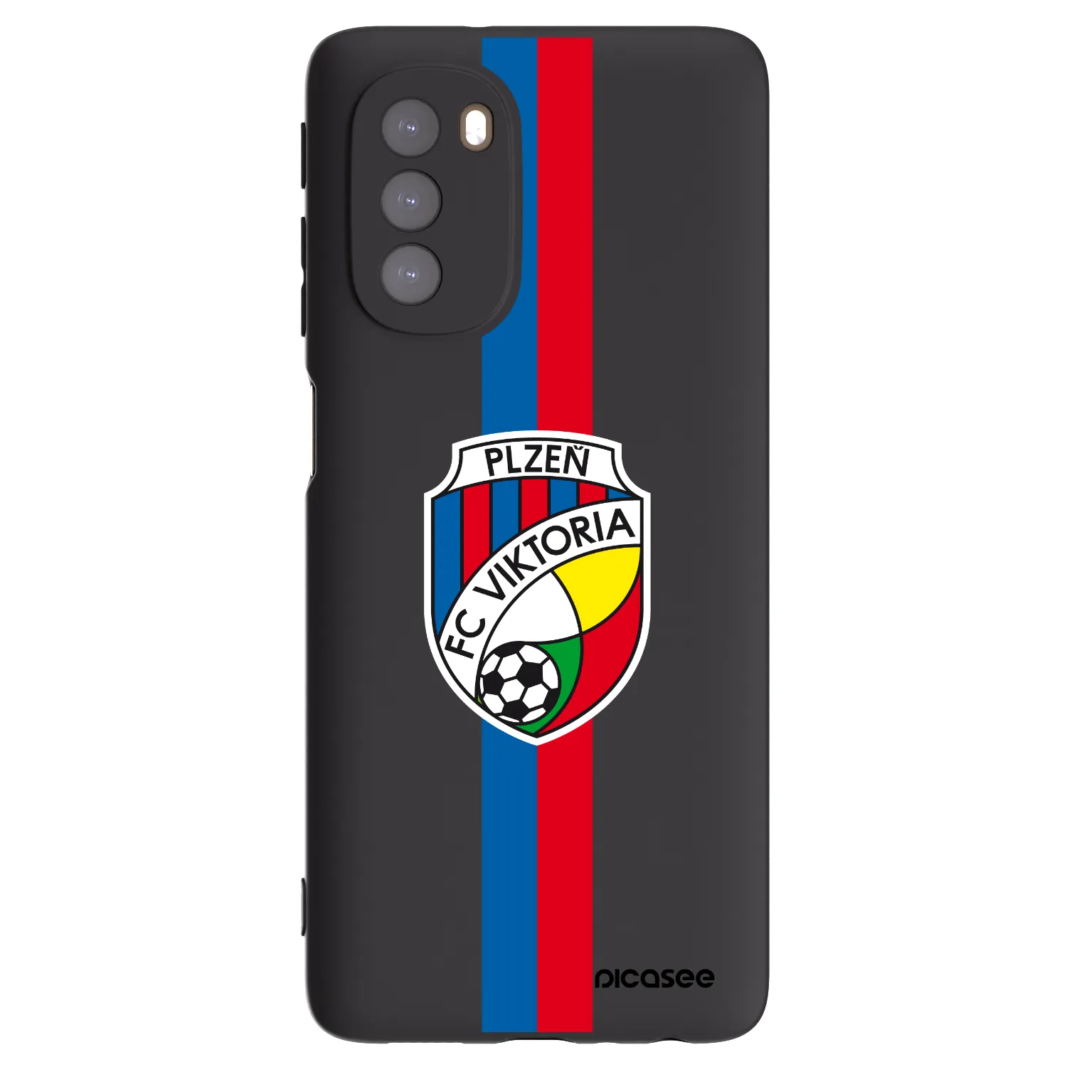 Picasee silikonový černý obal pro Motorola Moto G51 - FC Viktoria Plzeň H