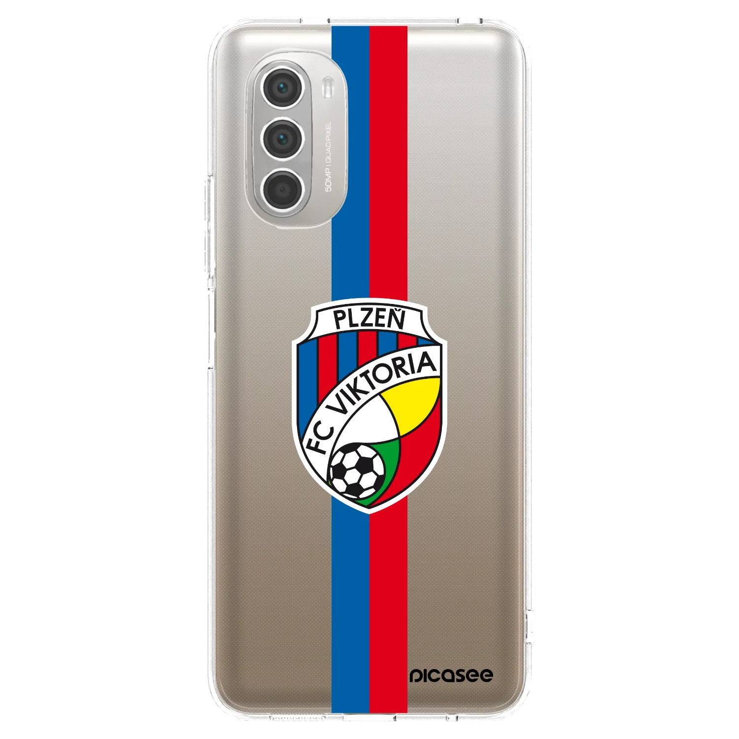 Picasee silikonový průhledný obal pro Motorola Moto G51 - FC Viktoria Plzeň H