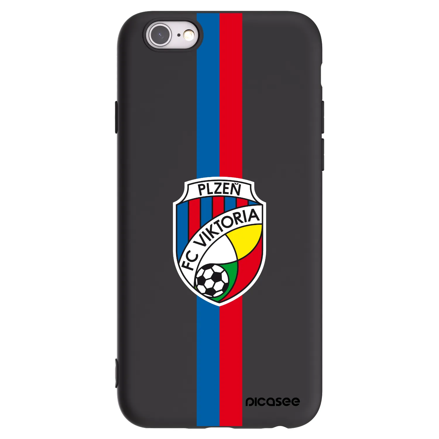 Picasee silikonový černý obal pro Apple iPhone 6/6S - FC Viktoria Plzeň H