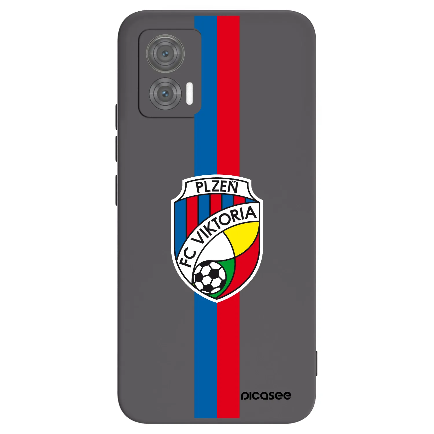 Picasee silikonový černý obal pro Motorola Edge 30 Neo - FC Viktoria Plzeň H