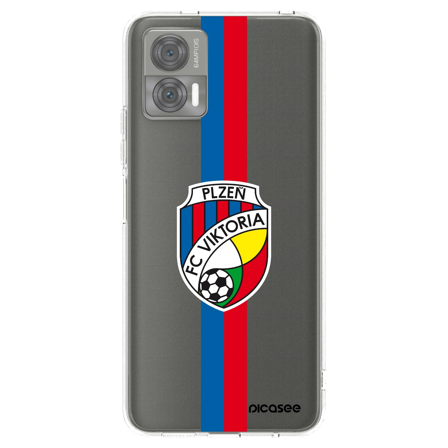 Picasee silikonový průhledný obal pro Motorola Edge 30 Neo - FC Viktoria Plzeň H