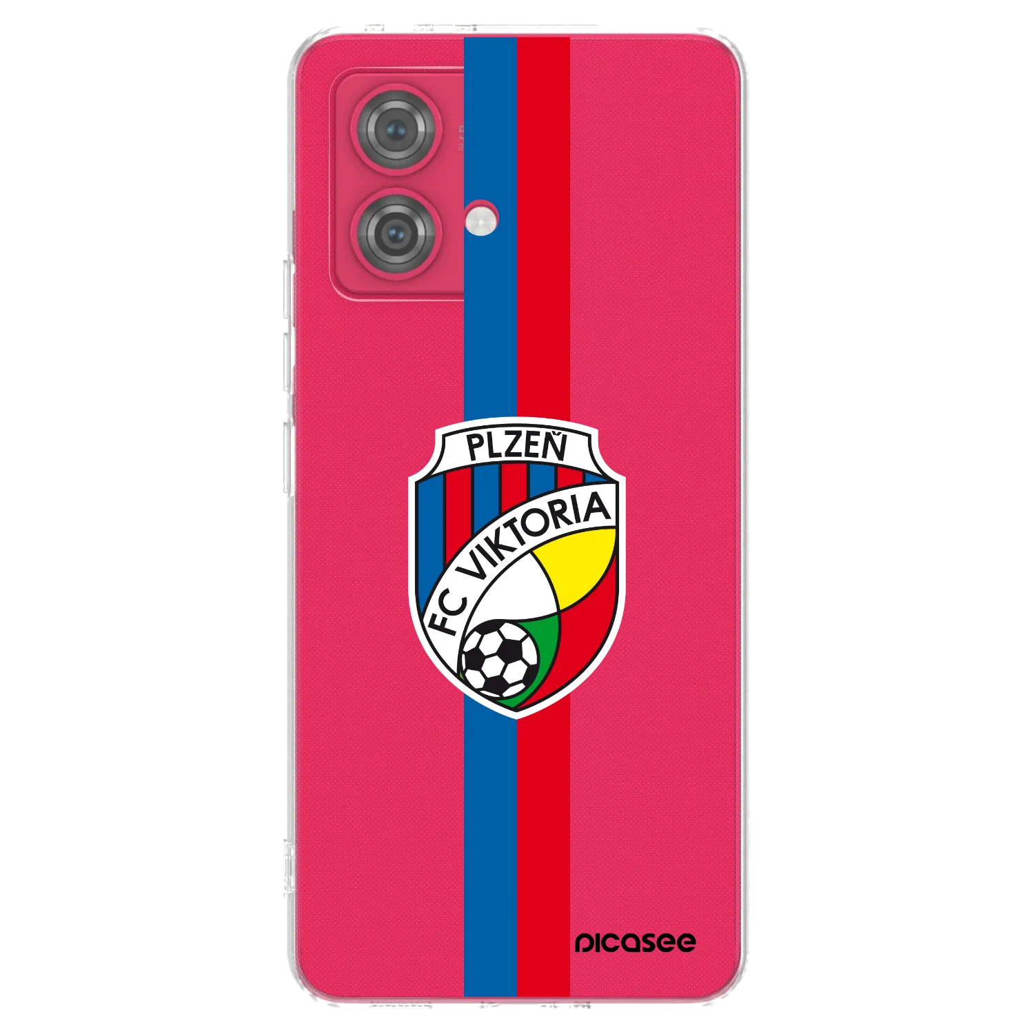 Picasee silikonový průhledný obal pro Motorola Moto G84 5G - FC Viktoria Plzeň H