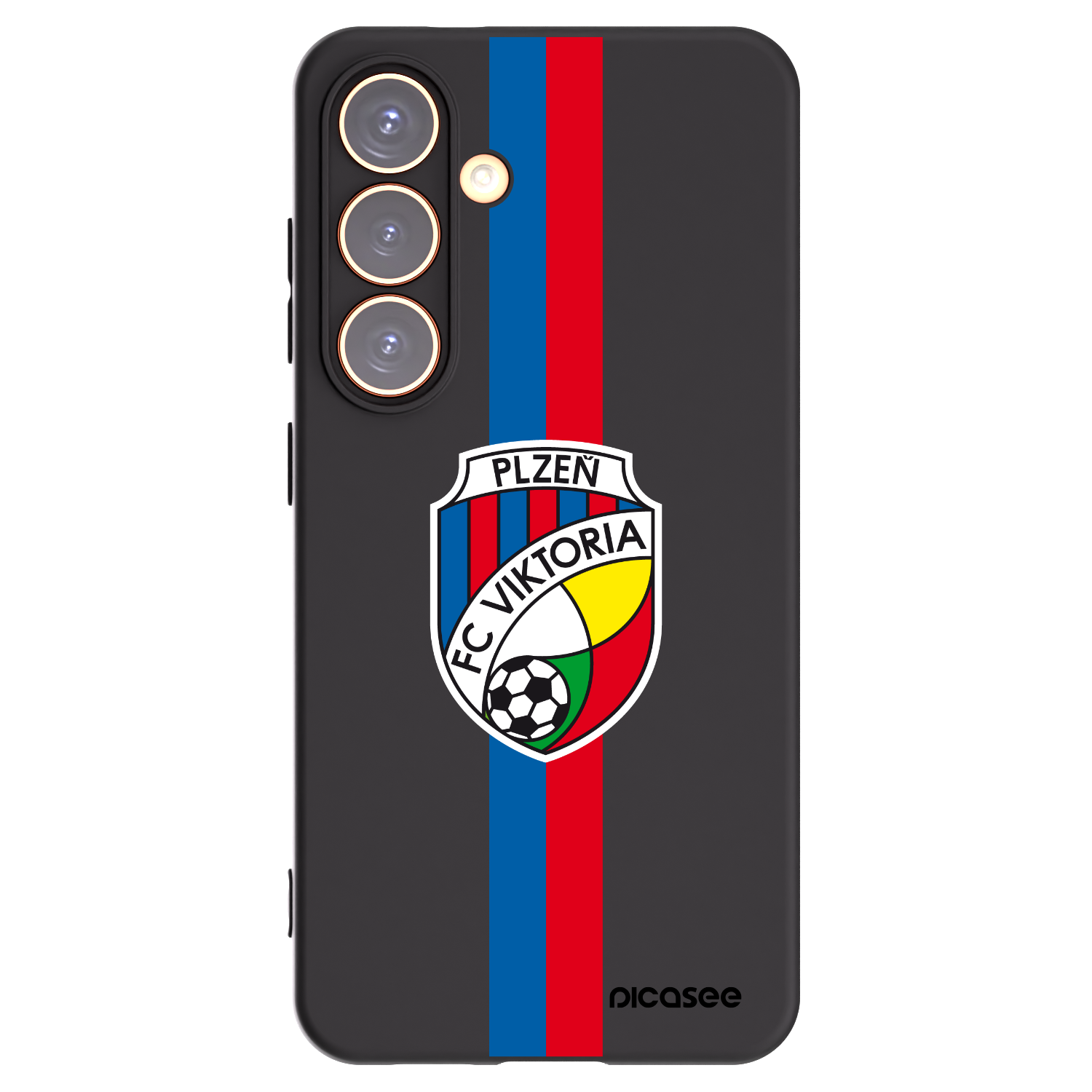 Picasee silikonový černý obal pro Samsung Galaxy S24 S921B 5G - FC Viktoria Plzeň H