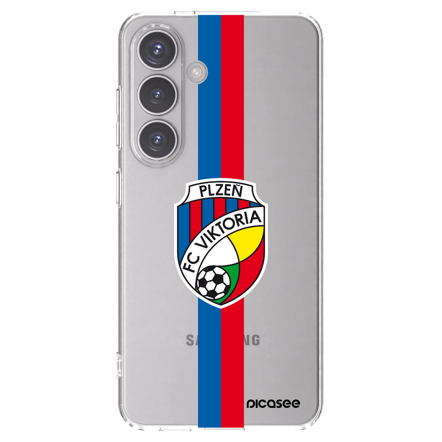 Picasee silikonový průhledný obal pro Samsung Galaxy S24 S921B 5G - FC Viktoria Plzeň H