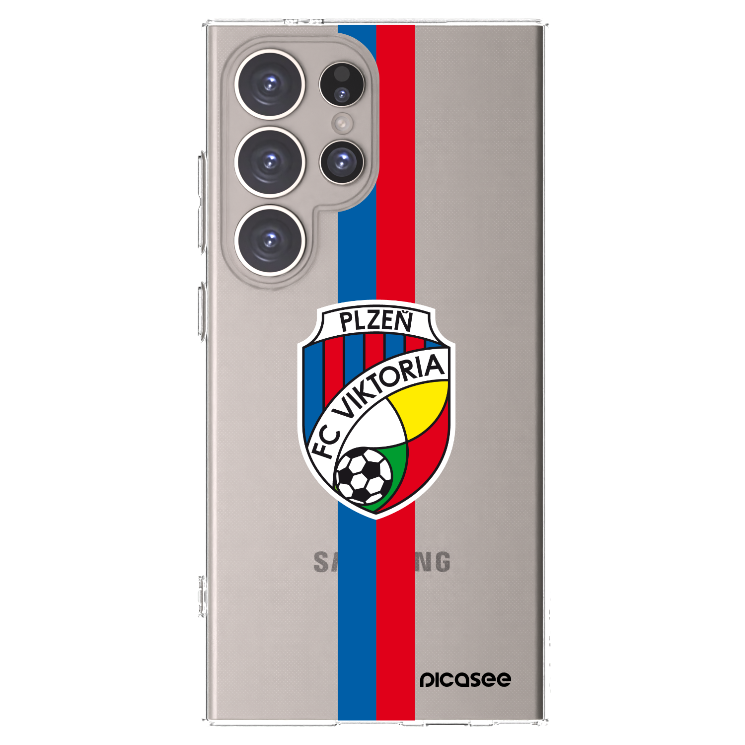 Picasee silikonový průhledný obal pro Samsung Galaxy S24 Ultra S928B 5G - FC Viktoria Plzeň H