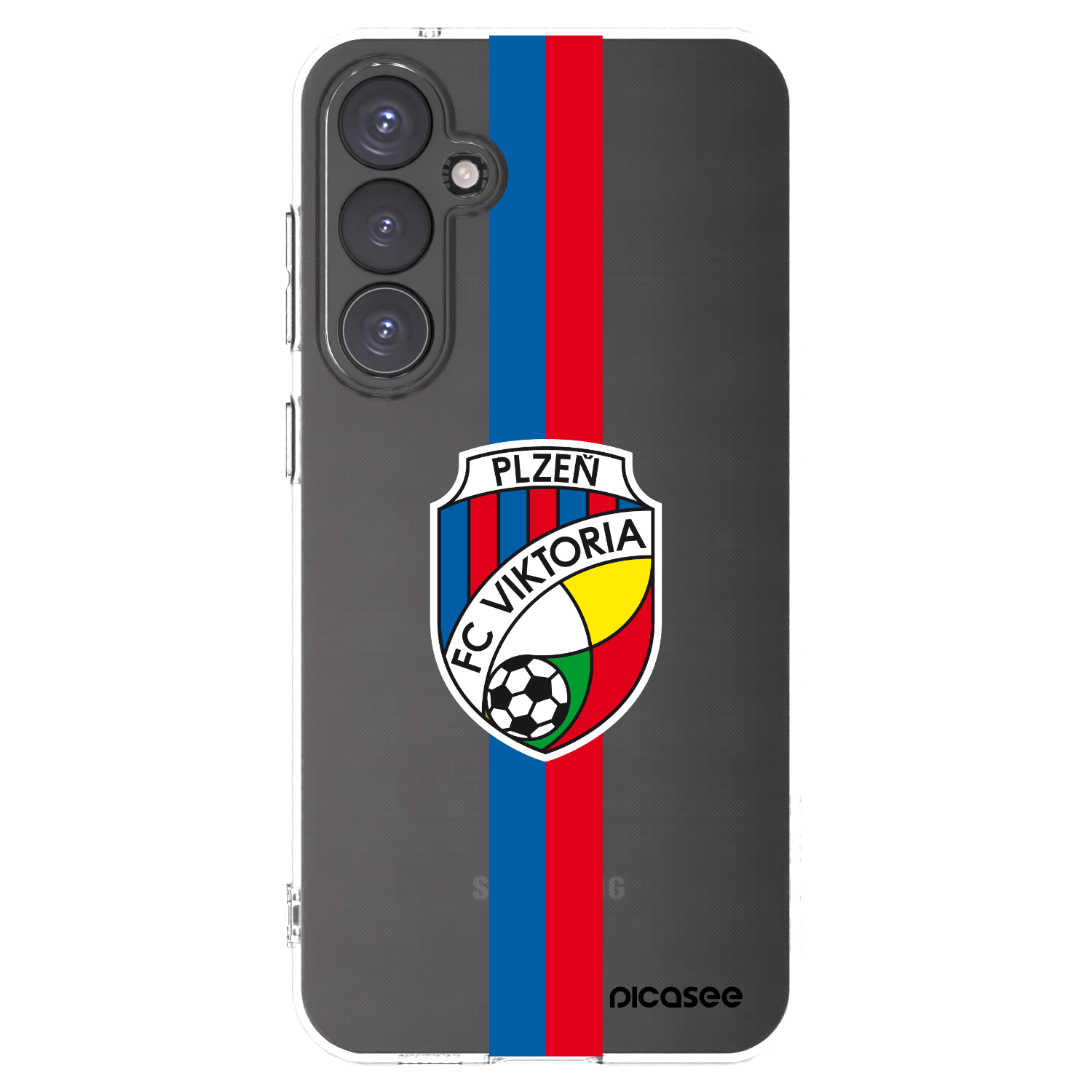Picasee silikonový průhledný obal pro Samsung Galaxy S23 FE S711B - FC Viktoria Plzeň H