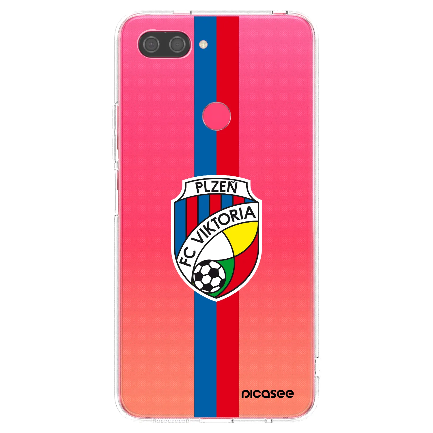 Picasee silikonový průhledný obal pro Xiaomi Mi 8 Lite - FC Viktoria Plzeň H