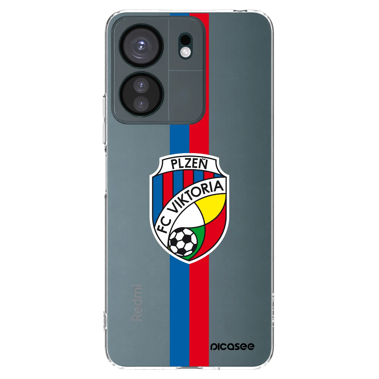 Picasee silikonový průhledný obal pro Xiaomi Redmi 13C 4G - FC Viktoria Plzeň H