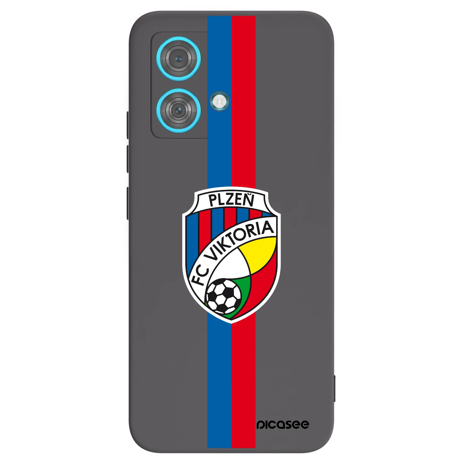 Picasee silikonový černý obal pro Motorola Edge 40 Neo - FC Viktoria Plzeň H