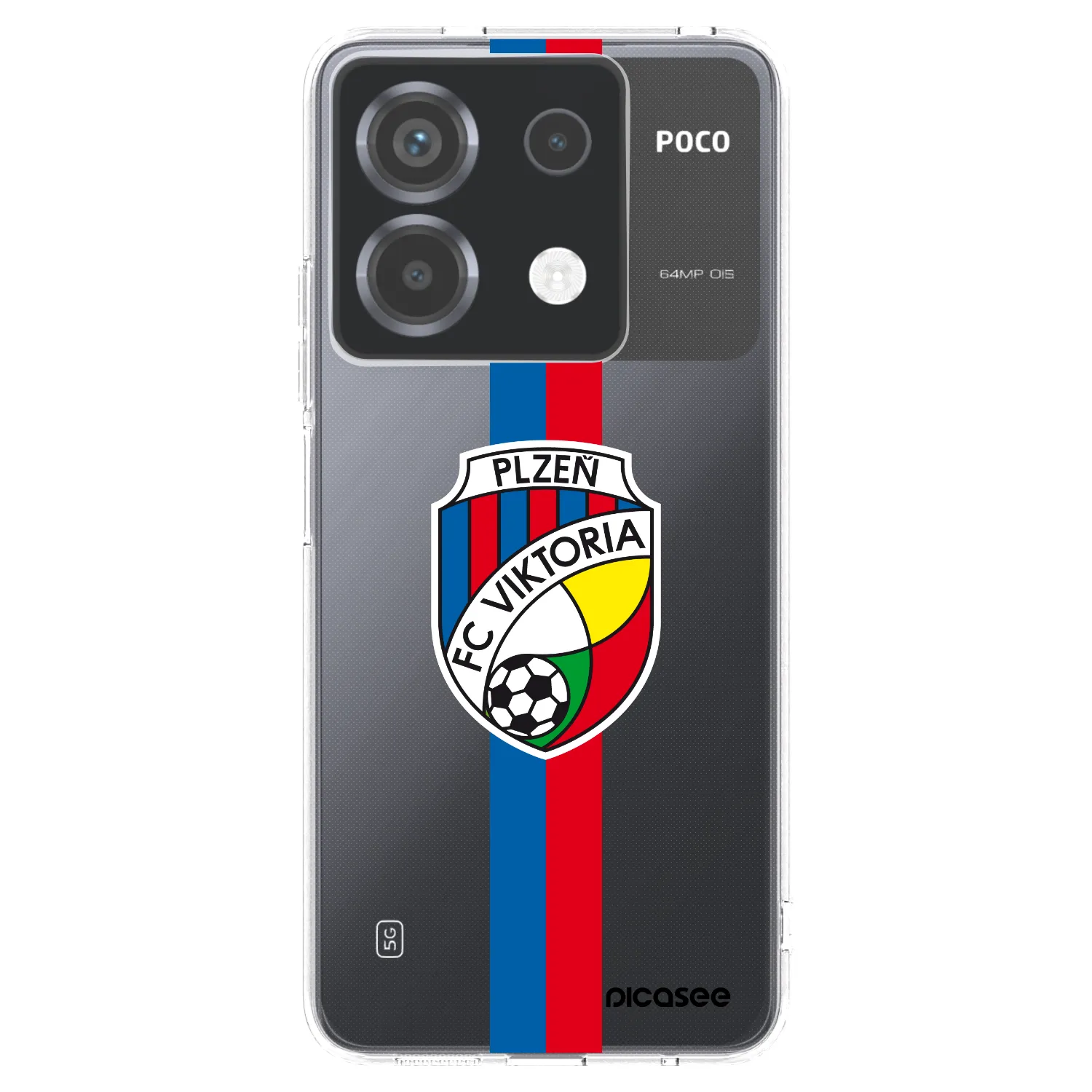 Picasee silikonový průhledný obal pro Xiaomi Poco X6 - FC Viktoria Plzeň H