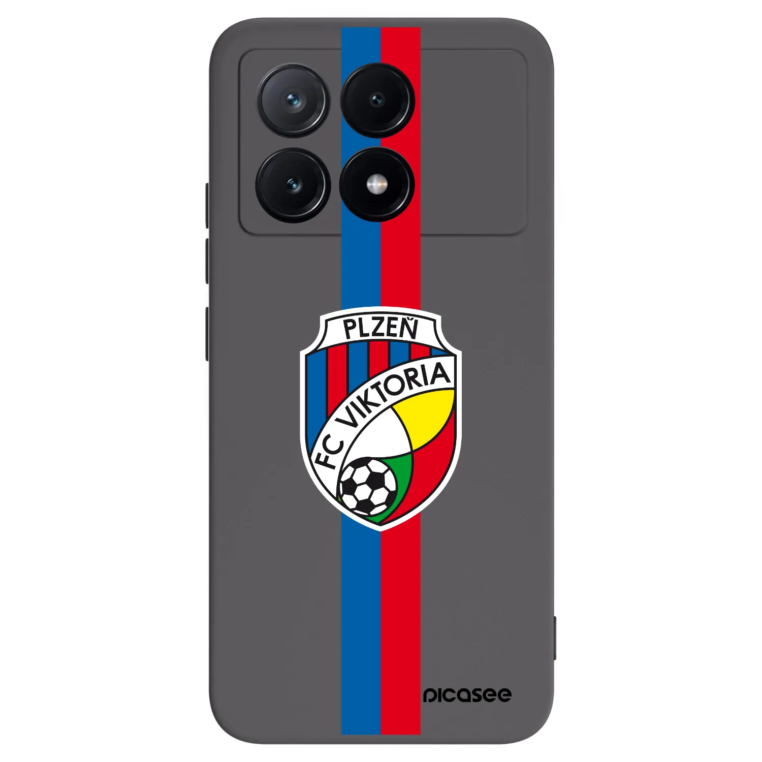 Picasee silikonový černý obal pro Xiaomi Poco X6 Pro - FC Viktoria Plzeň H
