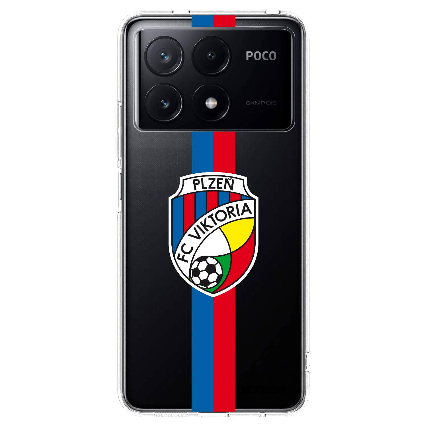 Picasee silikonový průhledný obal pro Xiaomi Poco X6 Pro - FC Viktoria Plzeň H