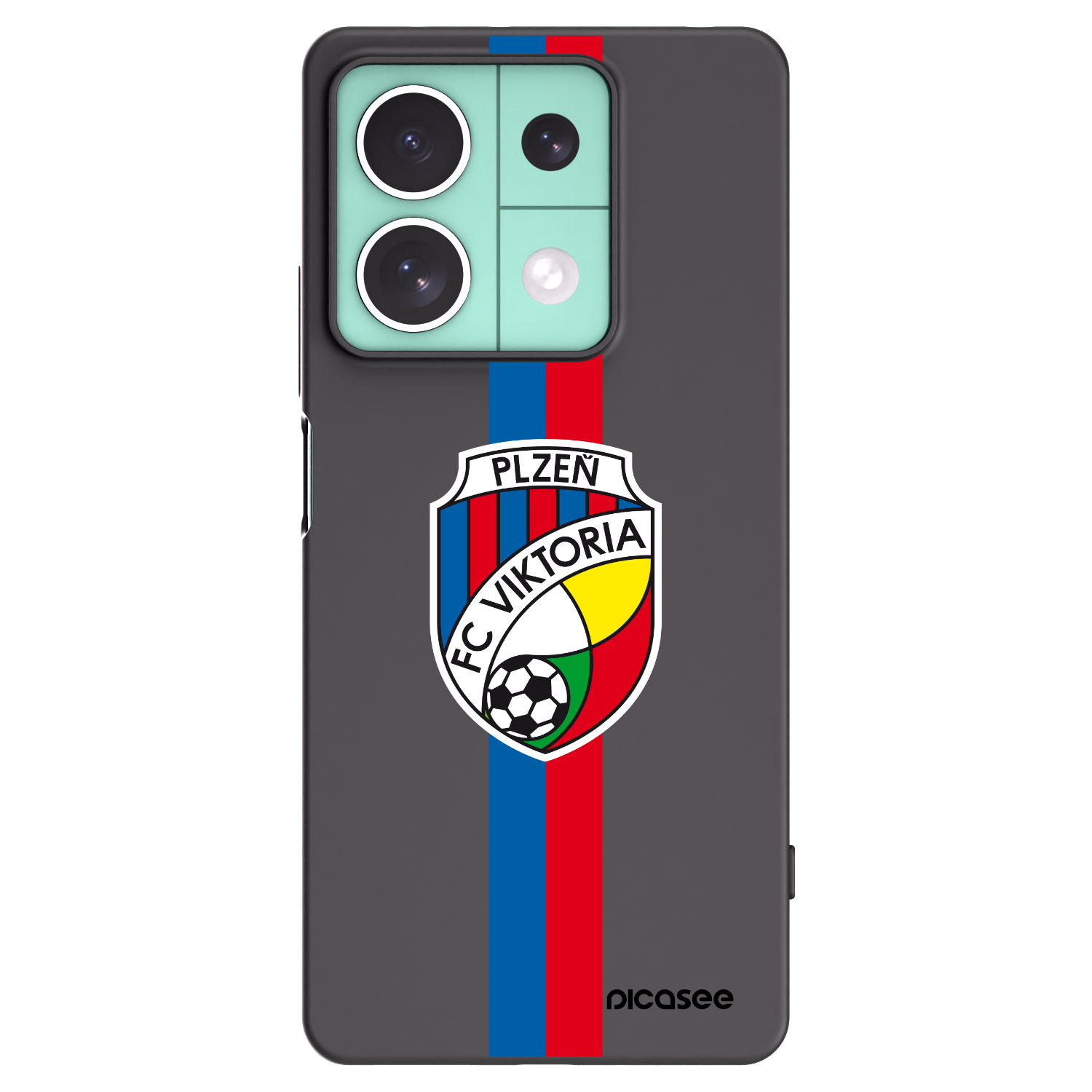 Picasee silikonový černý obal pro Xiaomi Redmi Note 13 5G - FC Viktoria Plzeň H