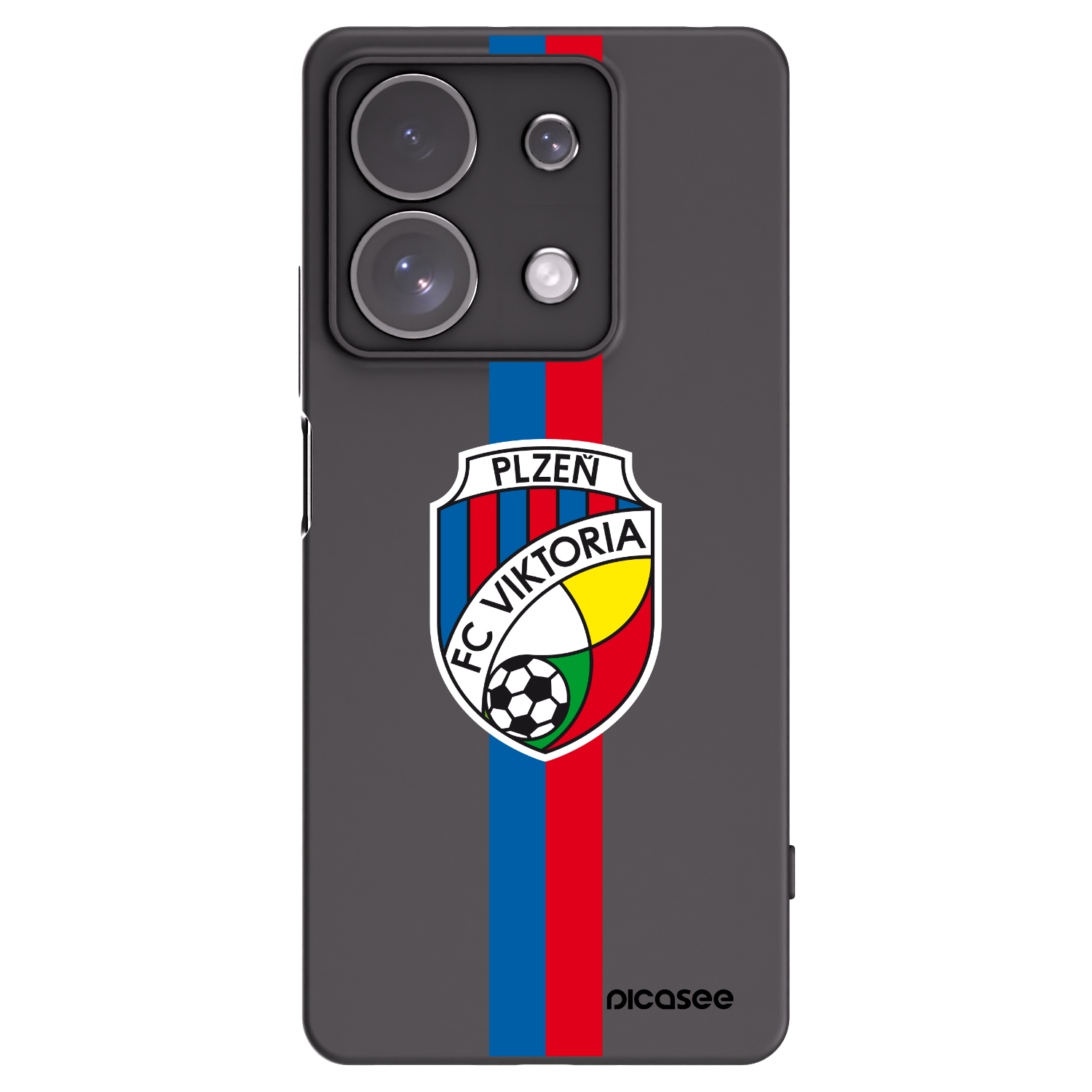 Picasee silikonový černý obal pro Xiaomi Redmi Note 13 Pro 4G - FC Viktoria Plzeň H