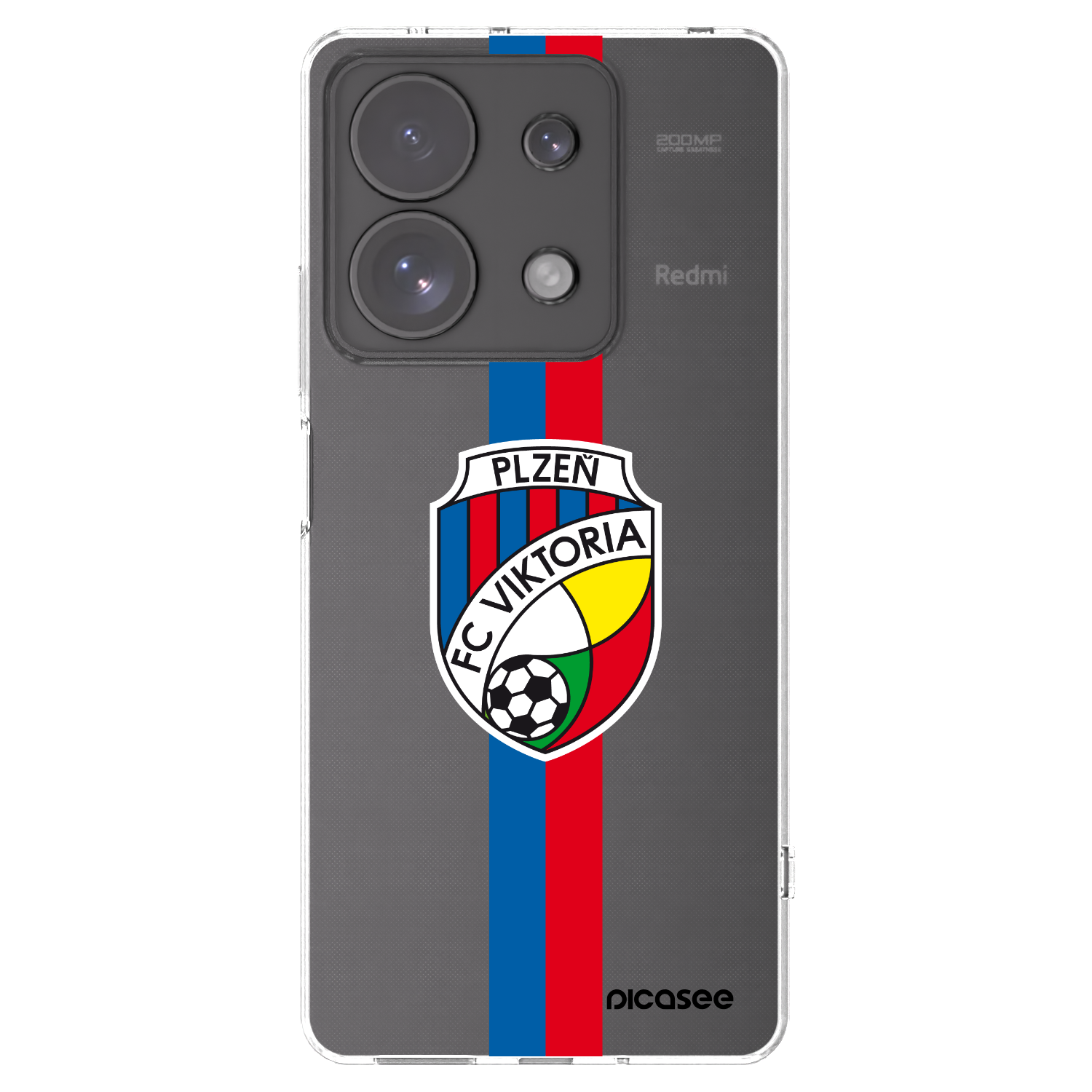 Picasee silikonový průhledný obal pro Xiaomi Redmi Note 13 Pro 4G - FC Viktoria Plzeň H