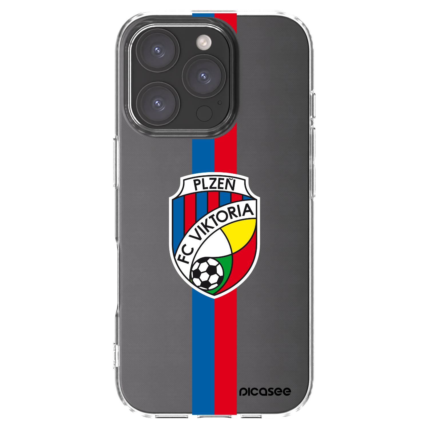 Picasee silikonový průhledný obal pro Apple iPhone 16 Pro - FC Viktoria Plzeň H