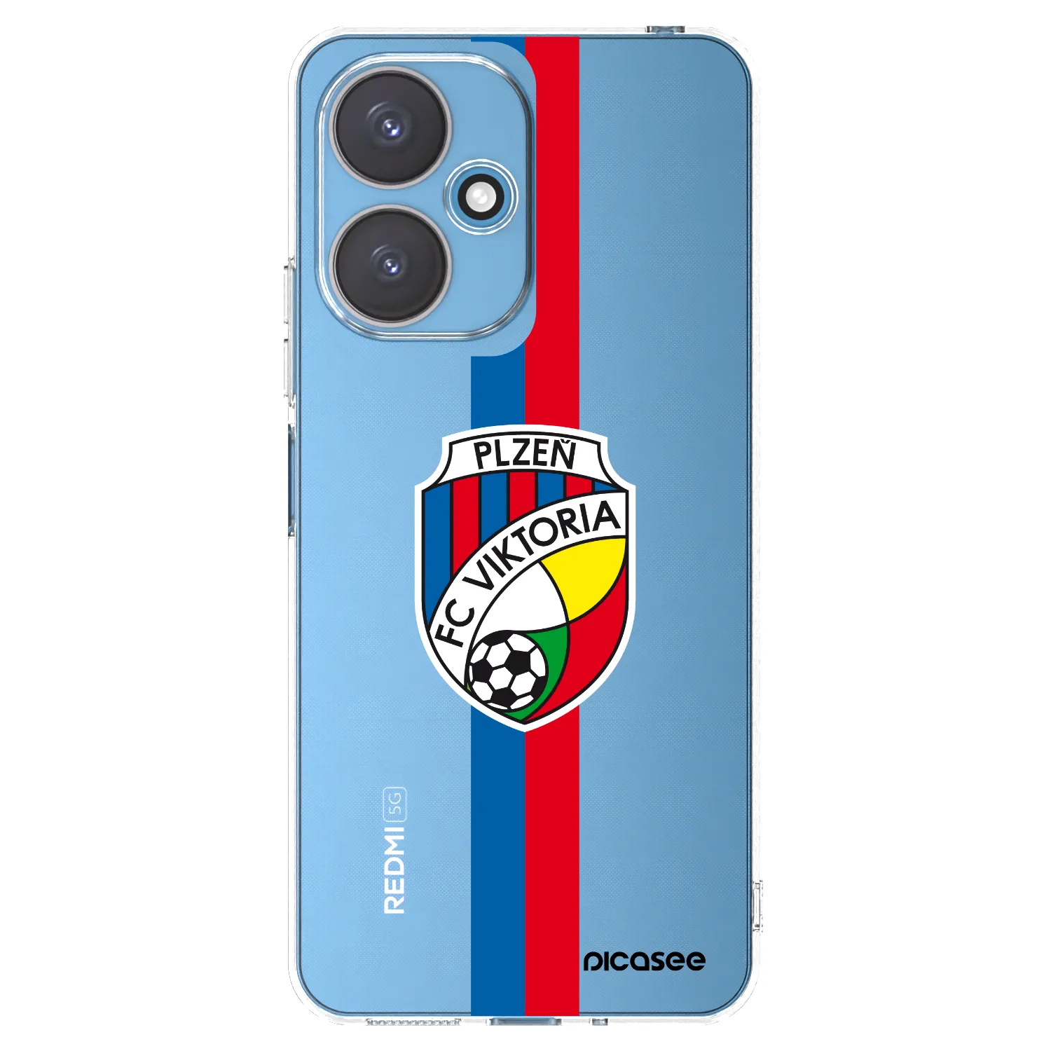 Picasee silikonový průhledný obal pro Xiaomi Redmi 13C 5G - FC Viktoria Plzeň H