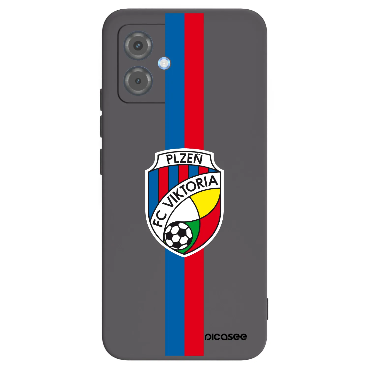 Picasee silikonový černý obal pro Motorola Moto G14 - FC Viktoria Plzeň H