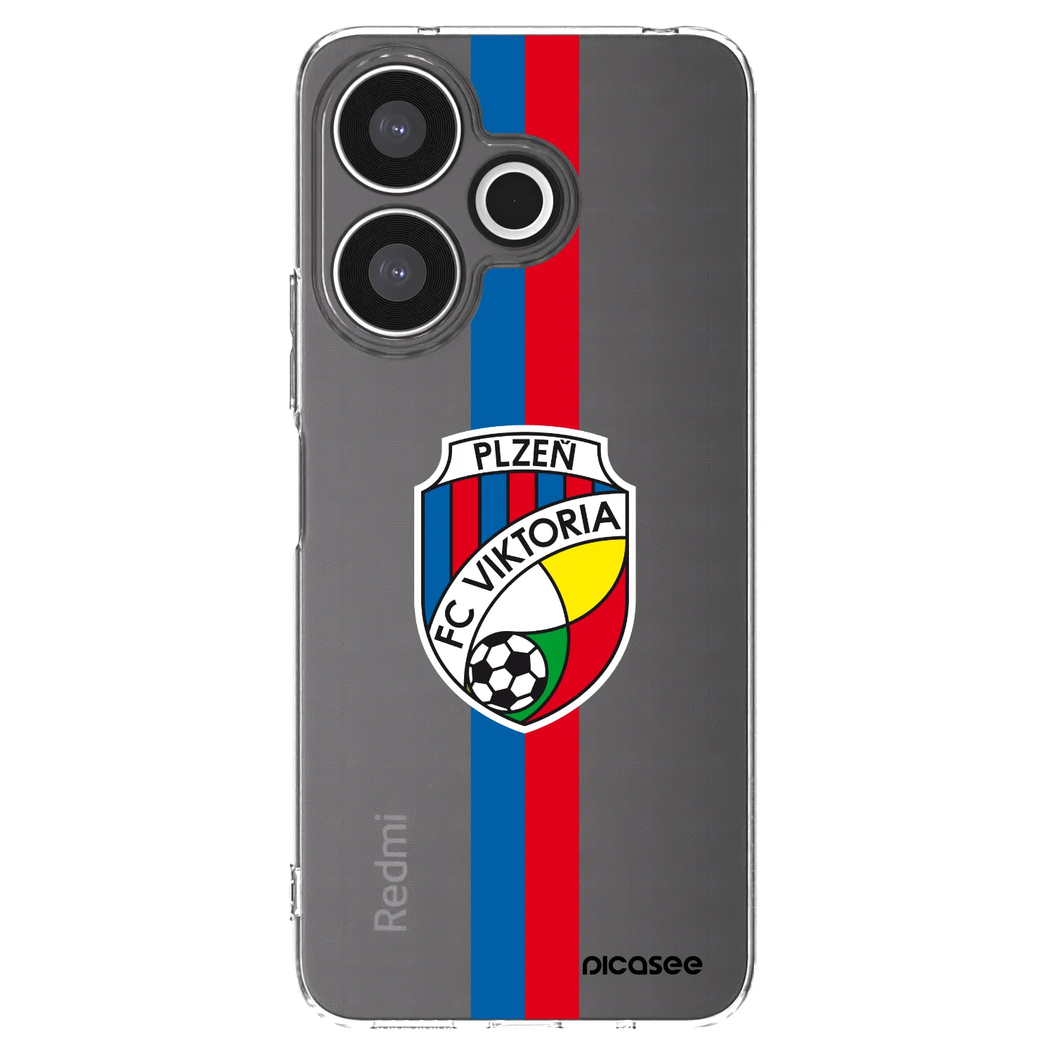 Picasee silikonový průhledný obal pro Xiaomi Redmi 13 4G - FC Viktoria Plzeň H