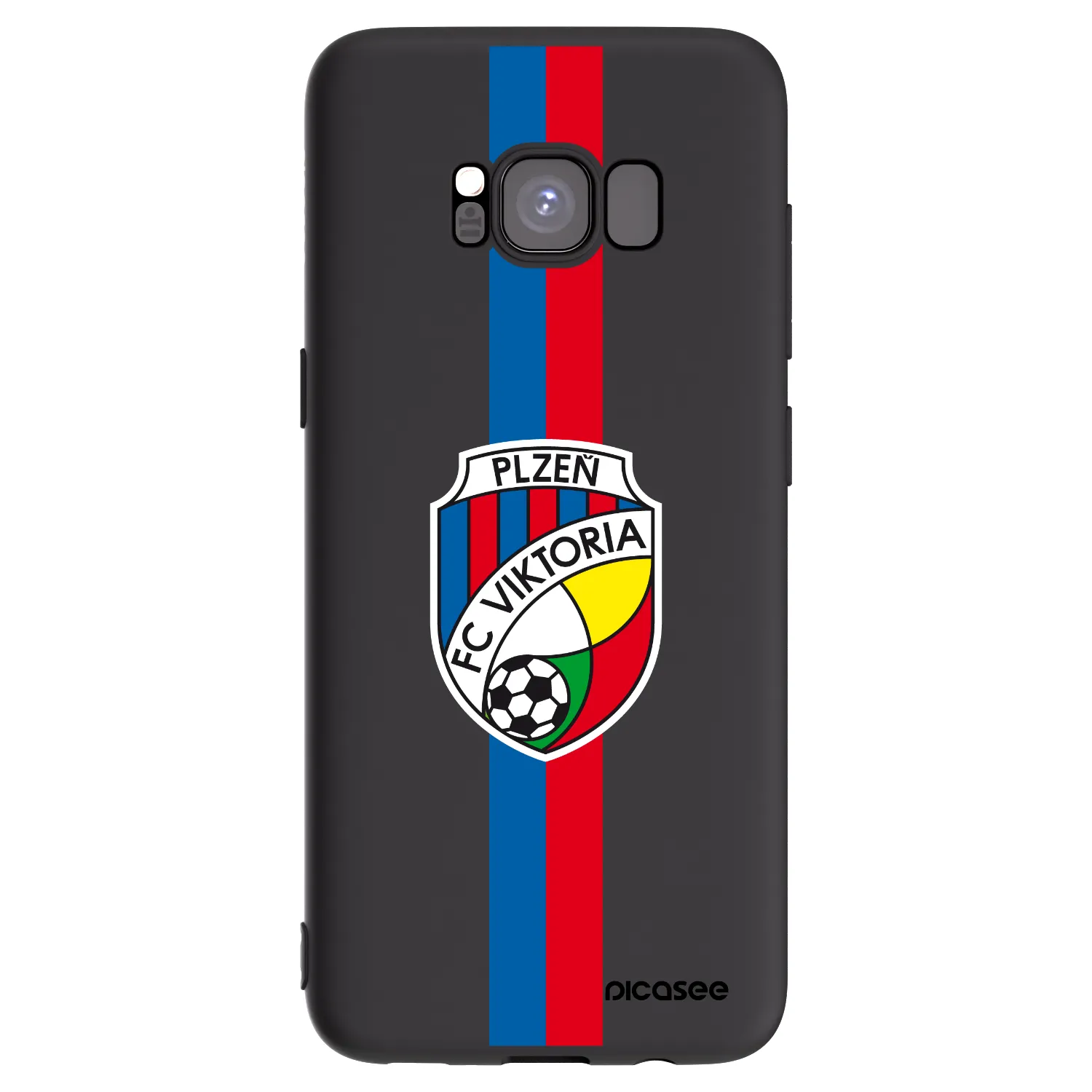 Picasee silikonový černý obal pro Samsung Galaxy S8 G950F - FC Viktoria Plzeň H