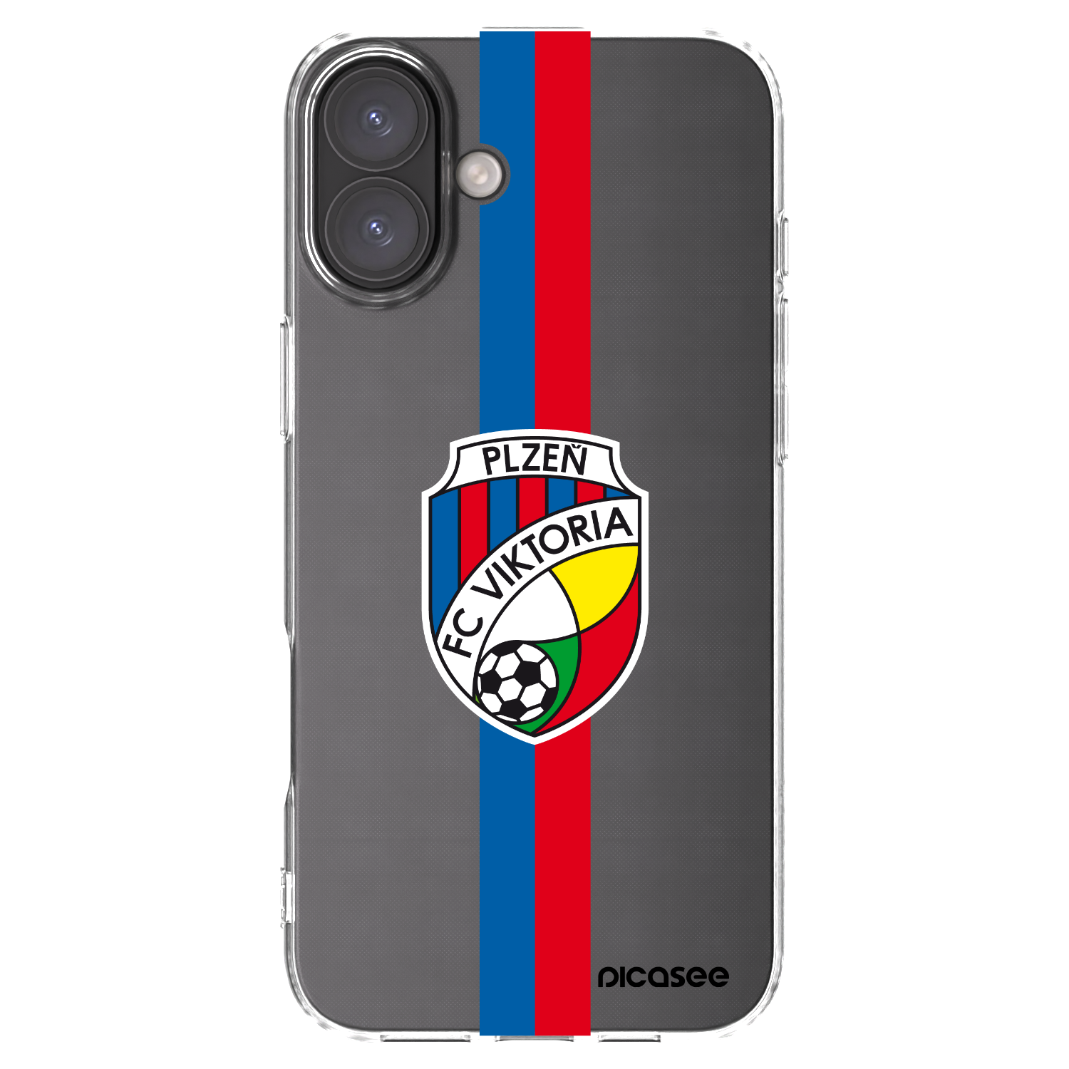 Picasee silikonový průhledný obal pro Apple iPhone 16 Plus - FC Viktoria Plzeň H