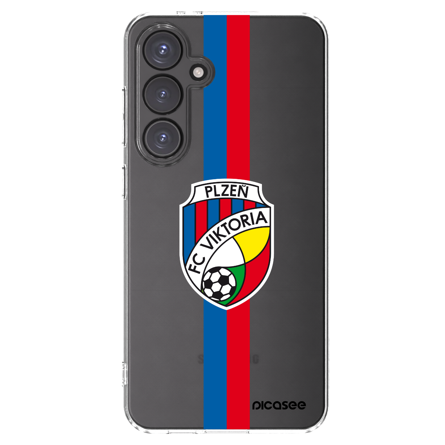 Picasee silikonový průhledný obal pro Samsung Galaxy S24 FE S721B - FC Viktoria Plzeň H