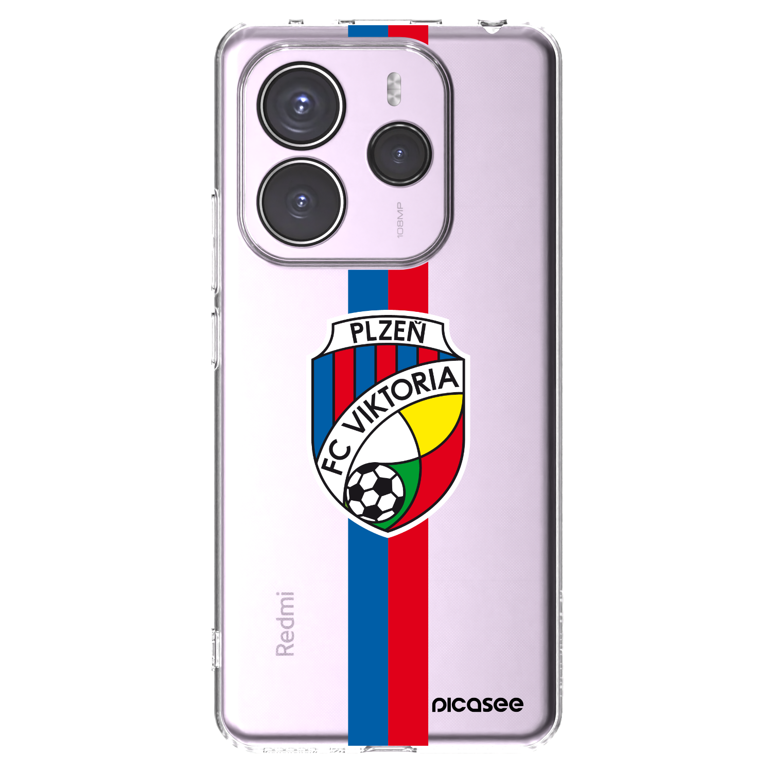 Picasee silikonový průhledný obal pro Xiaomi Redmi Note 14 5G - FC Viktoria Plzeň H