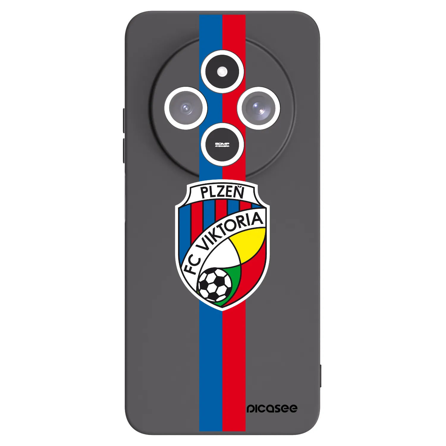 Picasee silikonový černý obal pro Xiaomi Redmi 14C - FC Viktoria Plzeň H