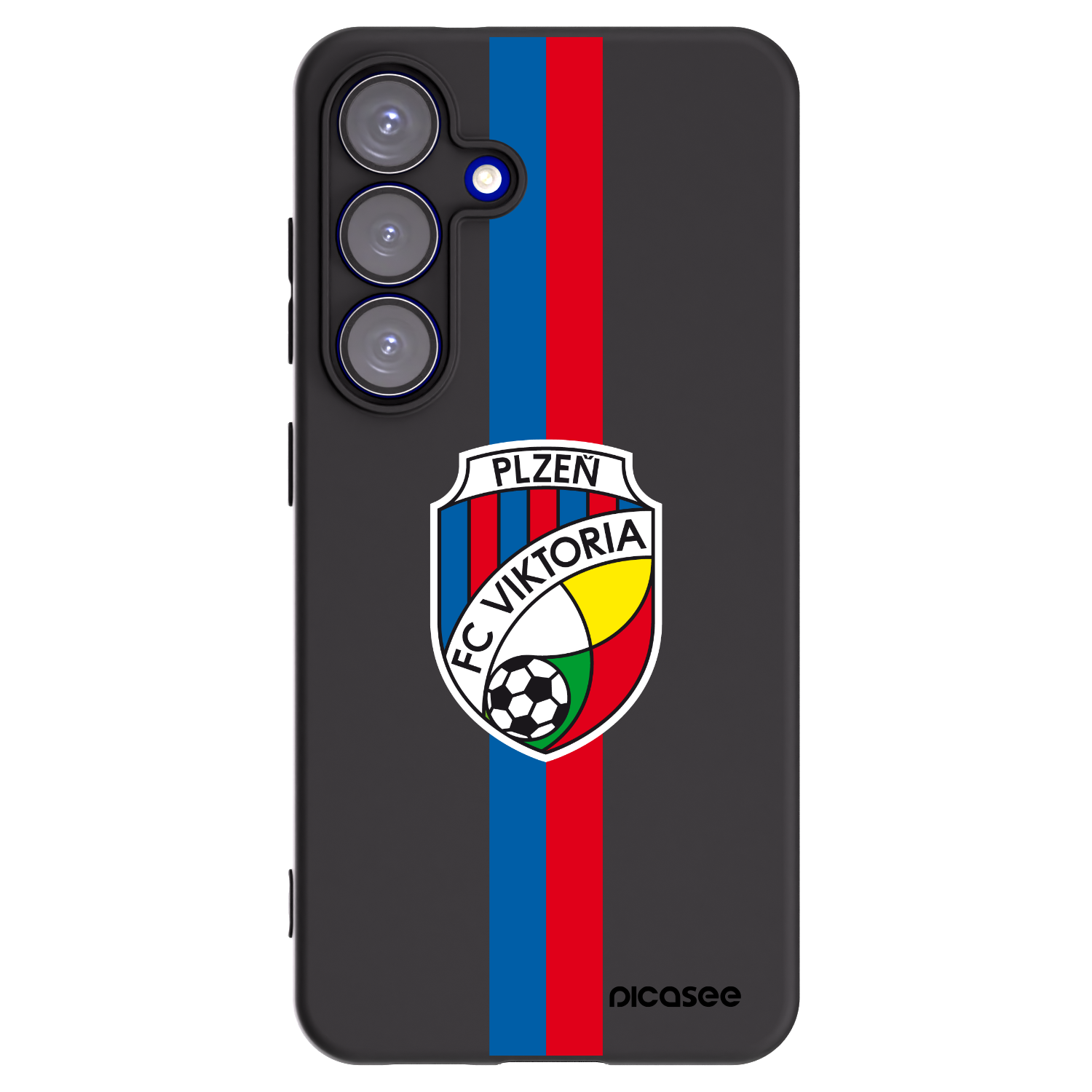 Picasee silikonový černý obal pro Samsung Galaxy S25 5G - FC Viktoria Plzeň H